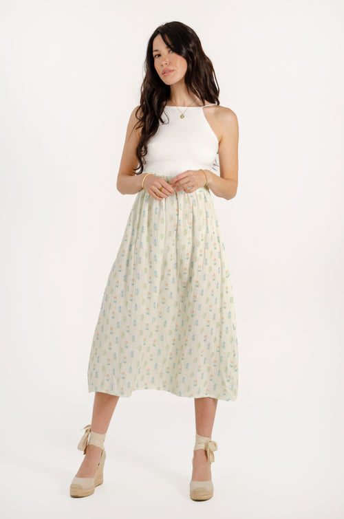 SARA SKIRT // YELLOW STRIPES image 1