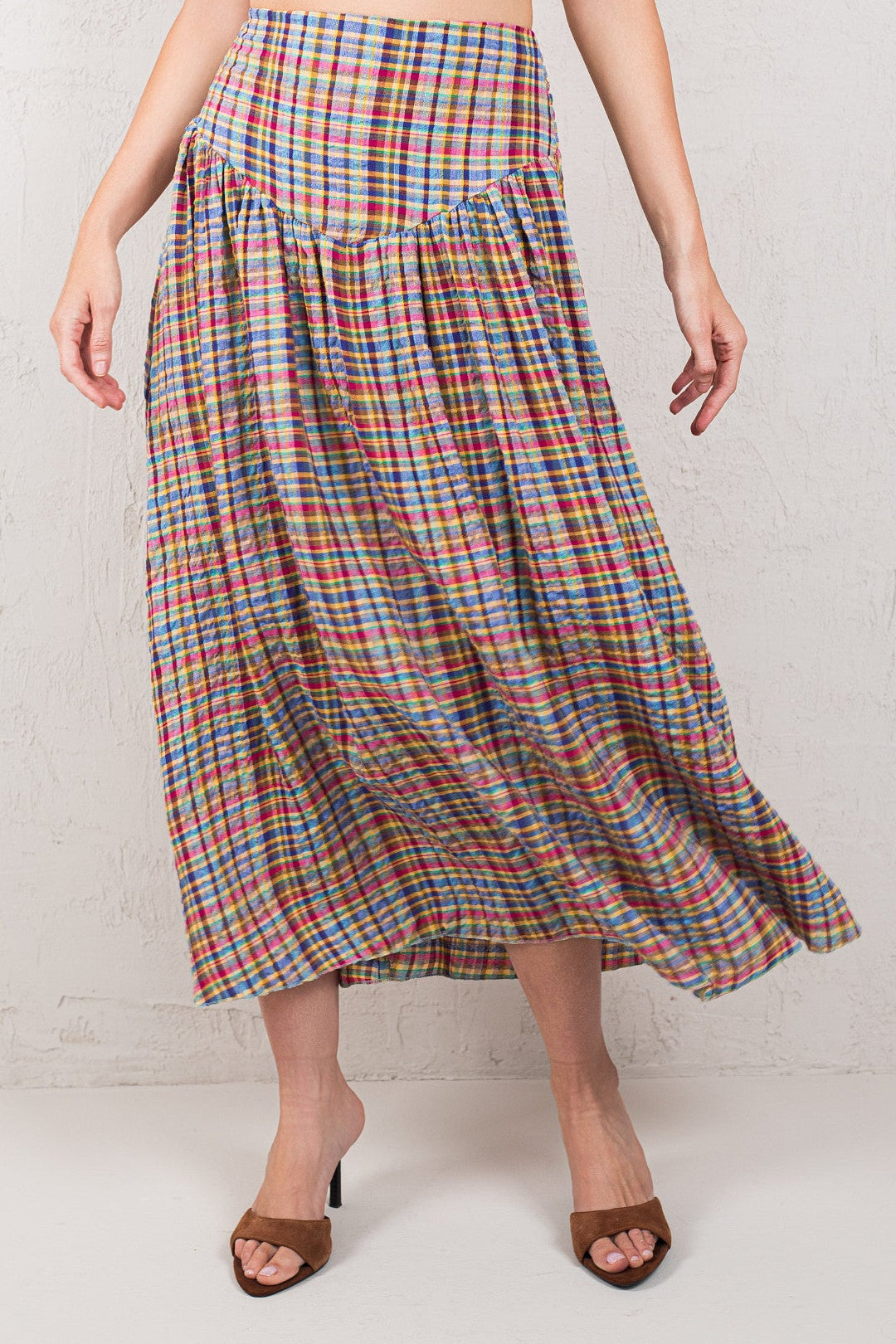 FALDA TERESA // TARTÁN MULTICOLOR