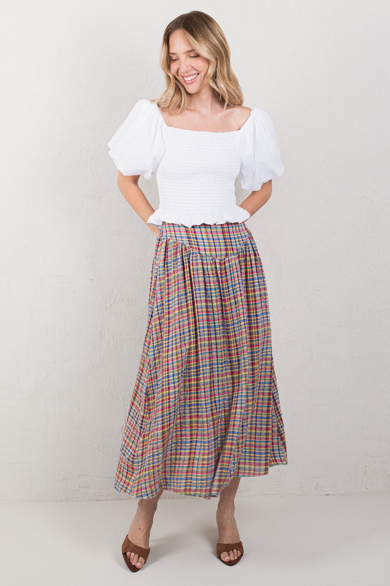 FALDA TERESA // TARTÁN MULTICOLOR