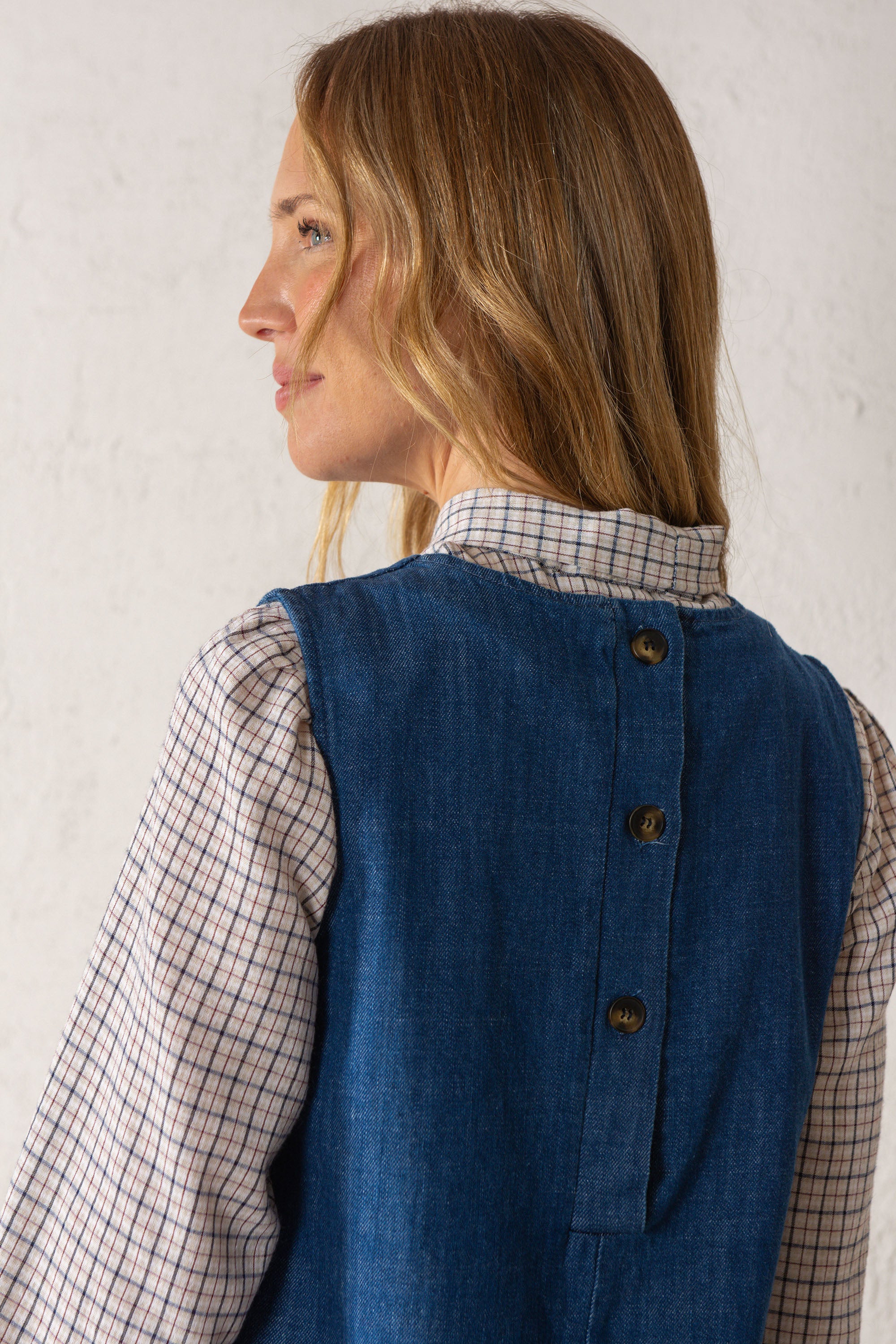 VESTIDO GALA // DENIM MEDIO