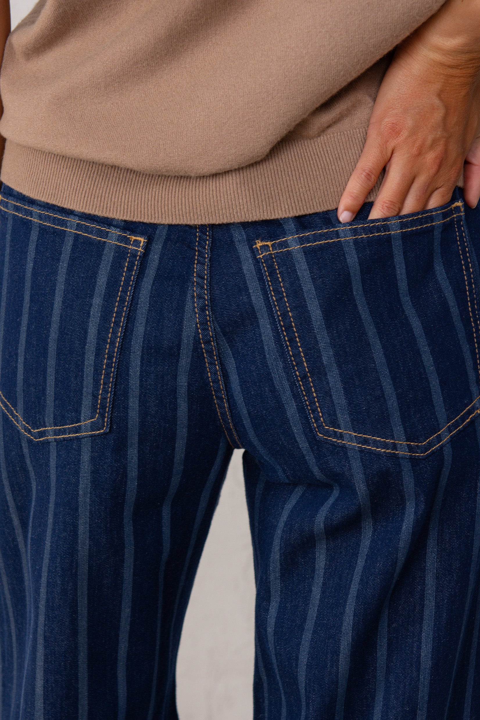 LETICIA JEANS // STRIPED DENIM