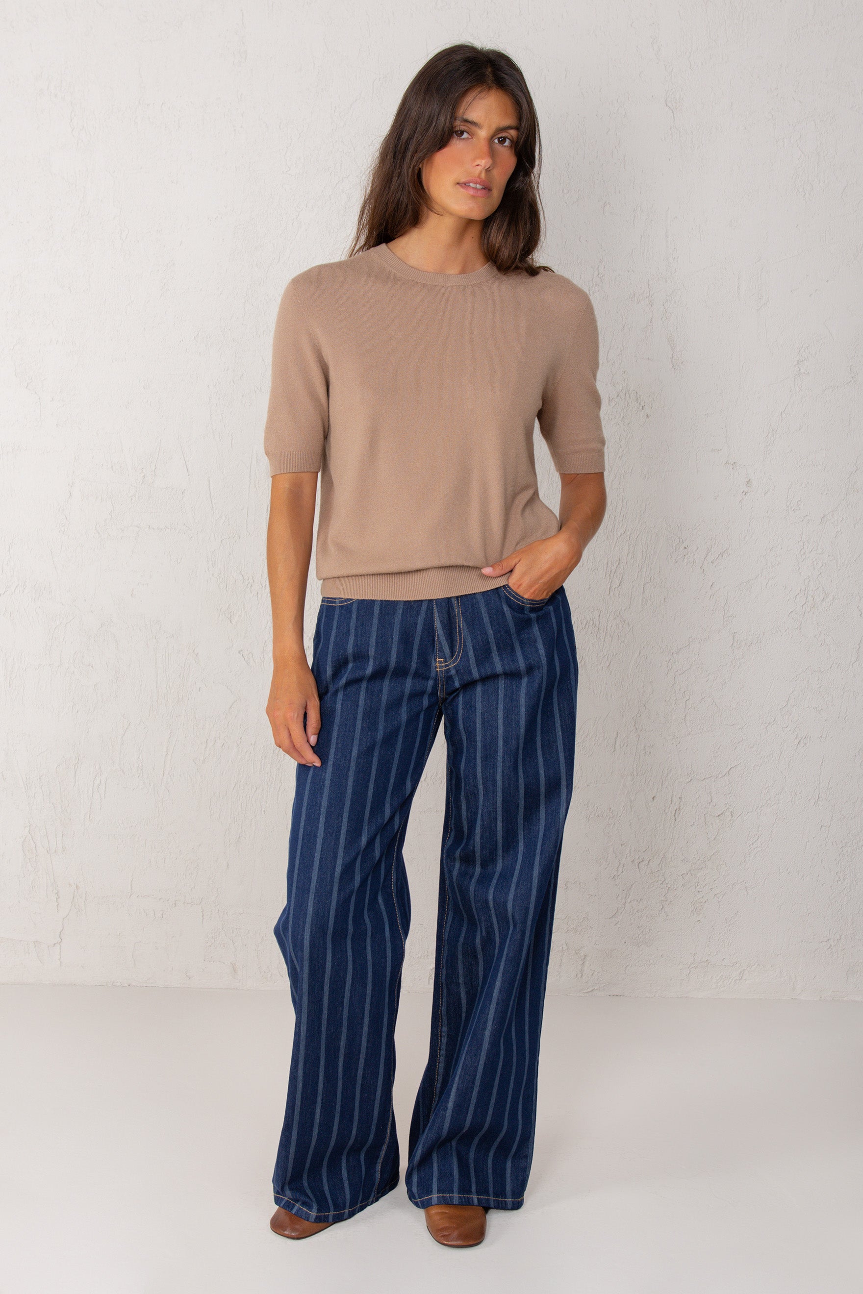 LETICIA JEANS // STRIPED DENIM