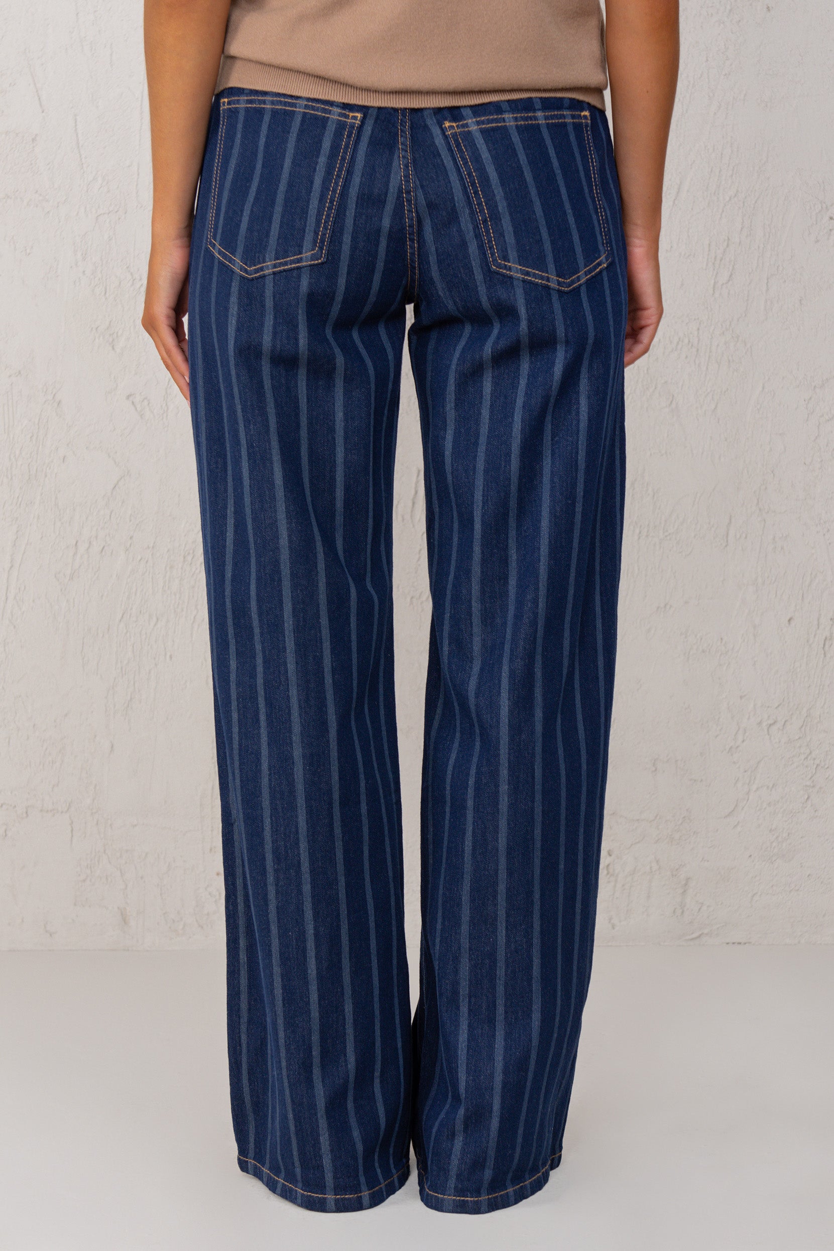 LETICIA JEANS // STRIPED DENIM