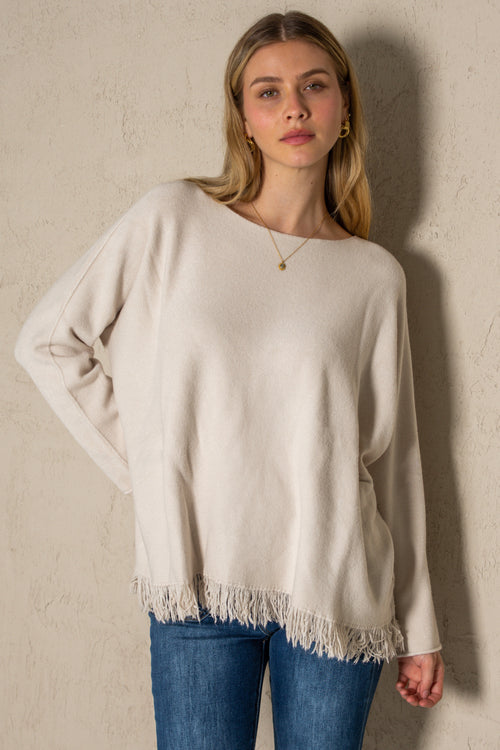 ELENA SWEATER // BEIGE image 1