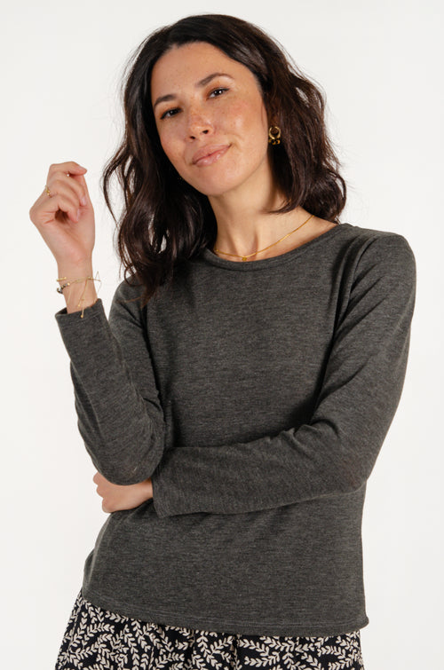 LILIANA SWEATER // DARK GRAY image 1