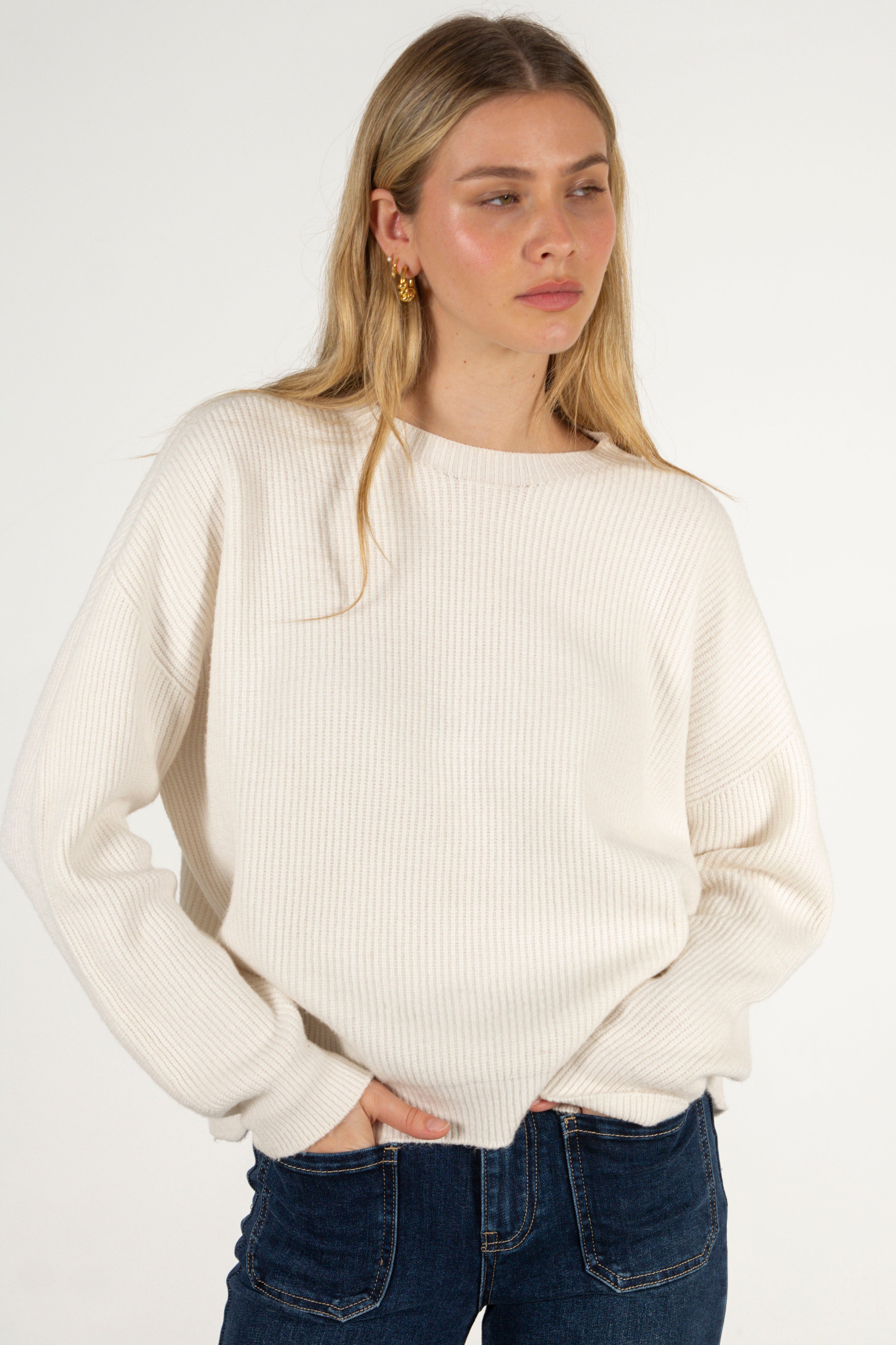 OLIVIA SWEATER // ECRU