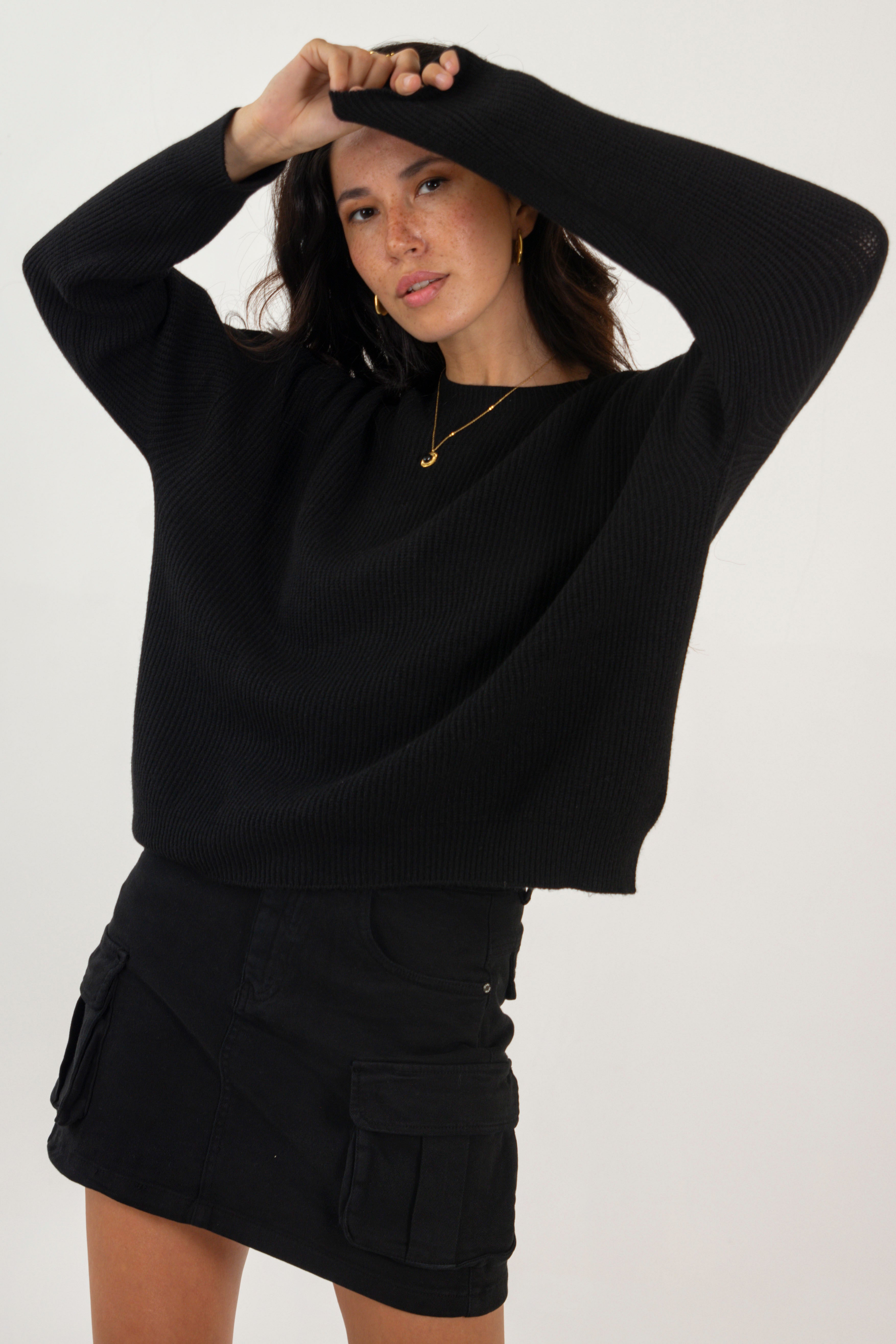 OLIVIA SWEATER // BLACK