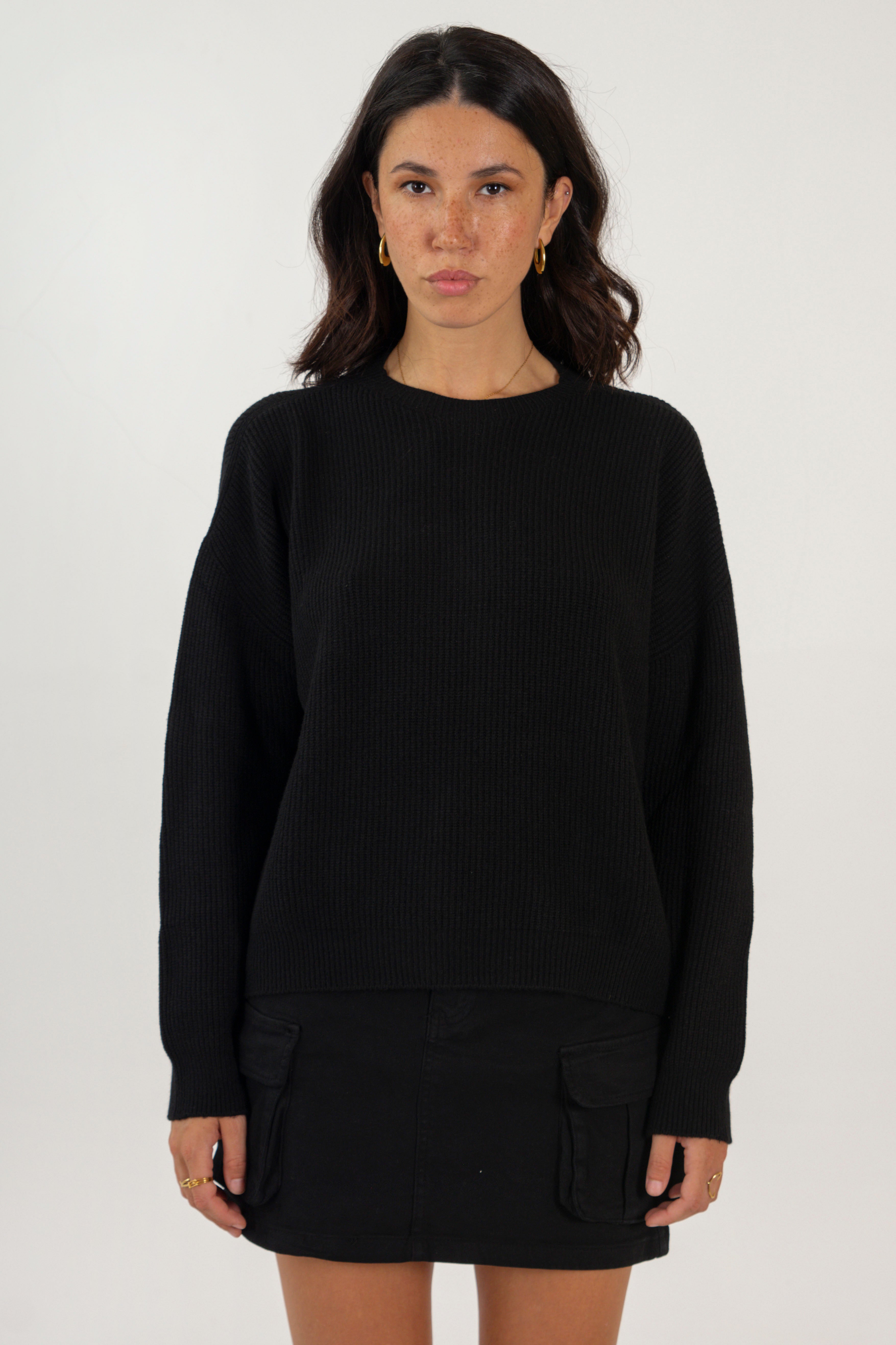 OLIVIA SWEATER // BLACK