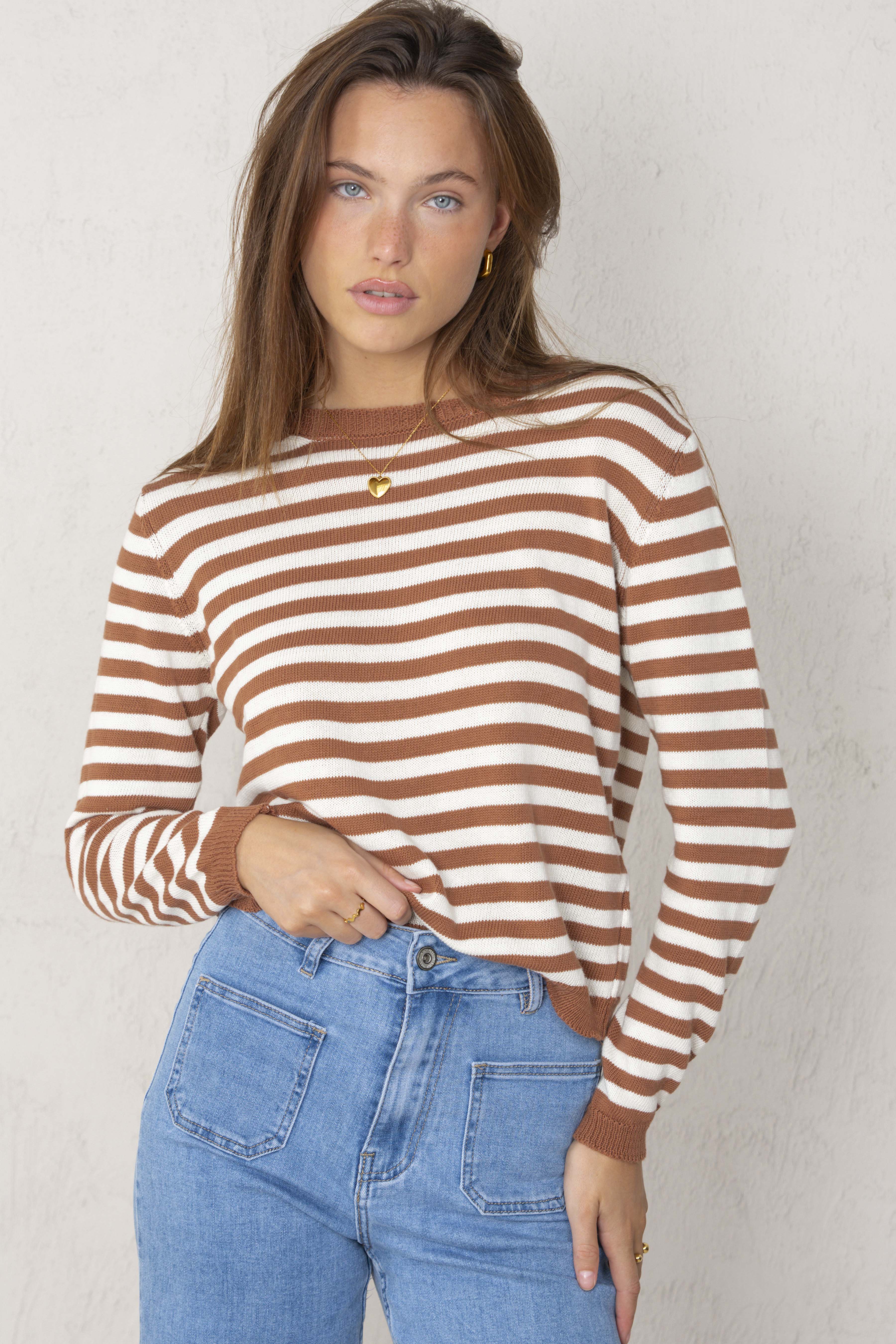 ALBA JERSEY // TERRACOTTA STRIPES