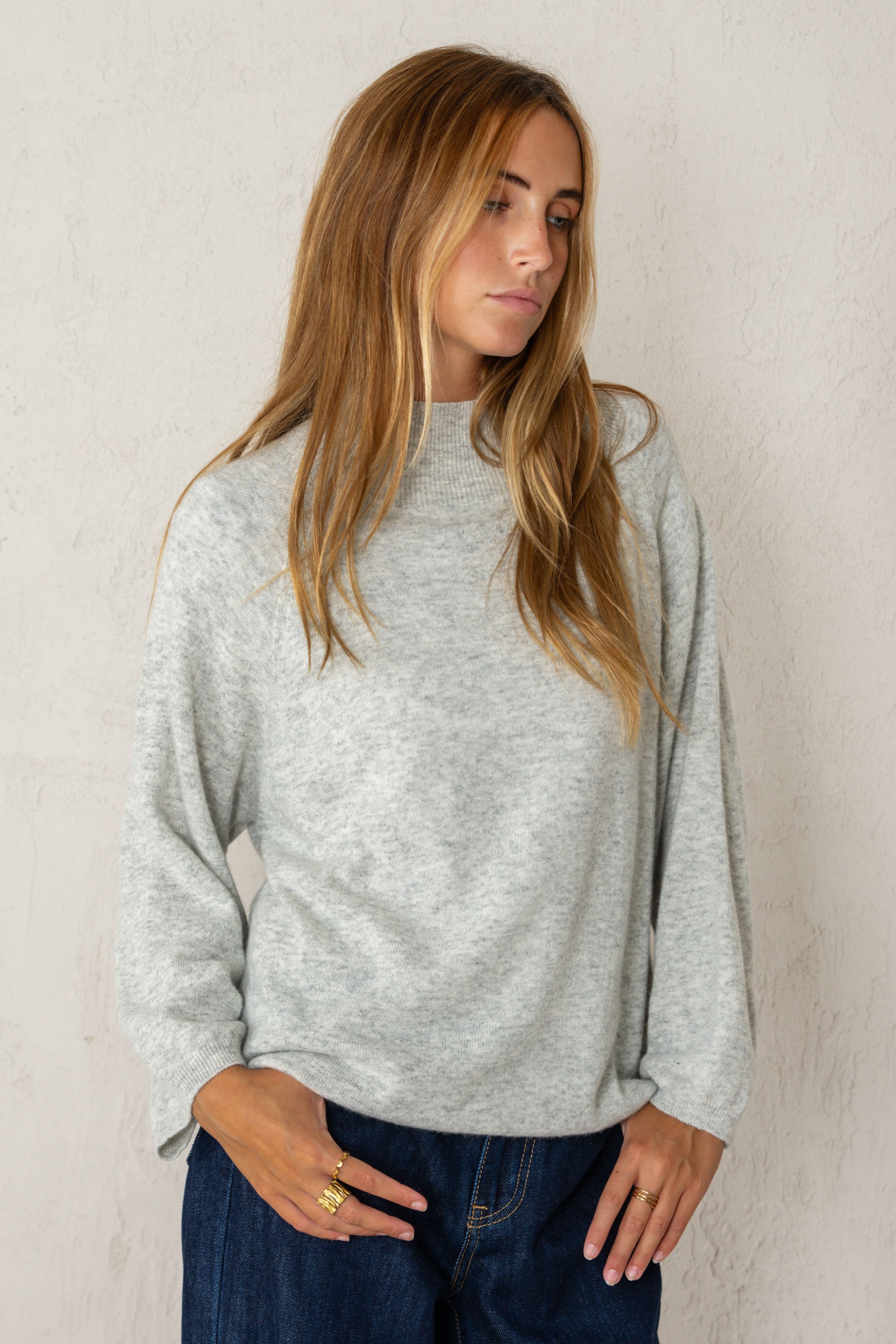 JERSEY BIANCA // GRIS CLARO