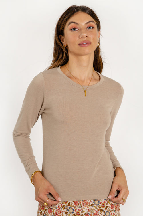 LILIANA SWEATER // BEIGE image 1