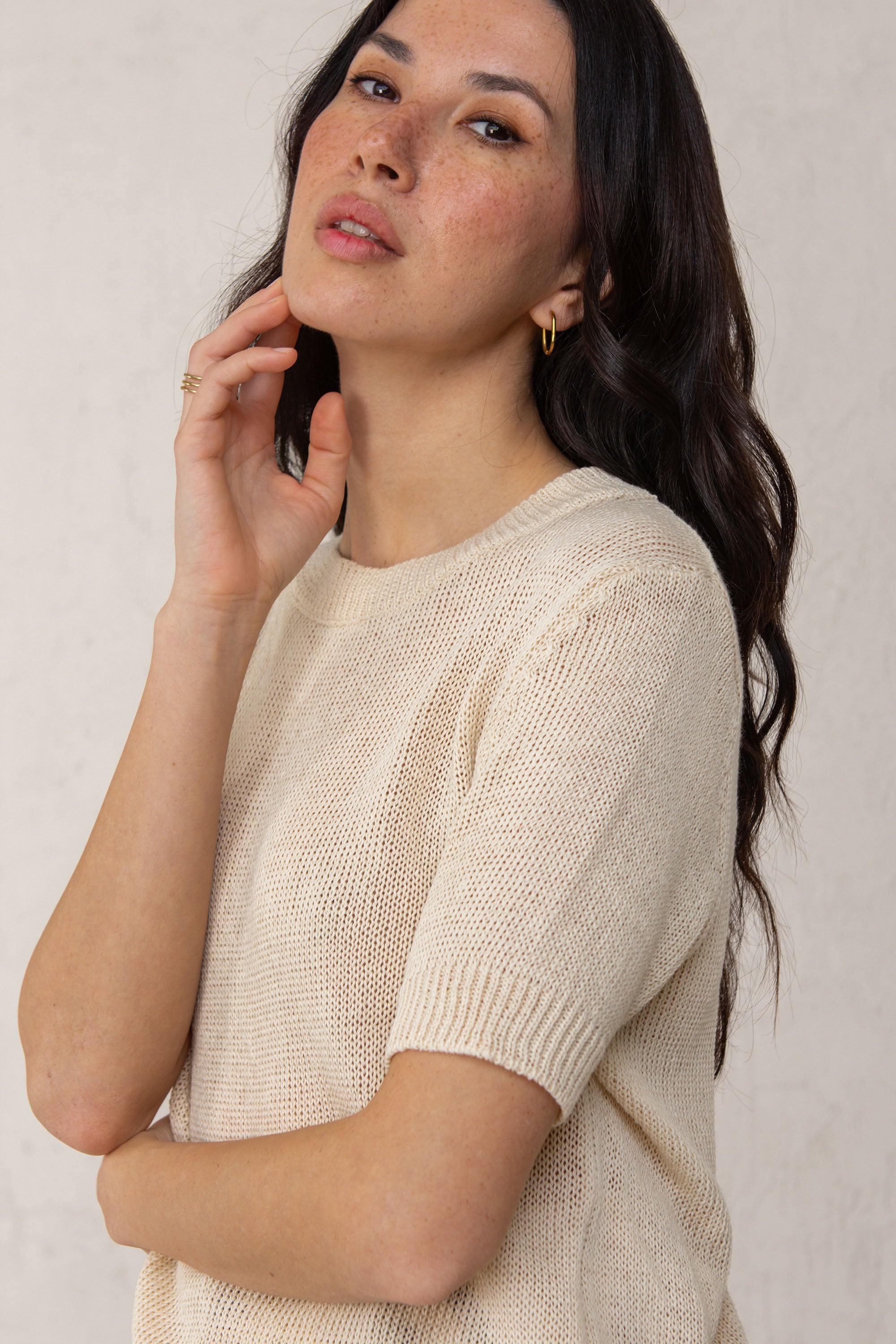 JERSEY FLORA // BEIGE