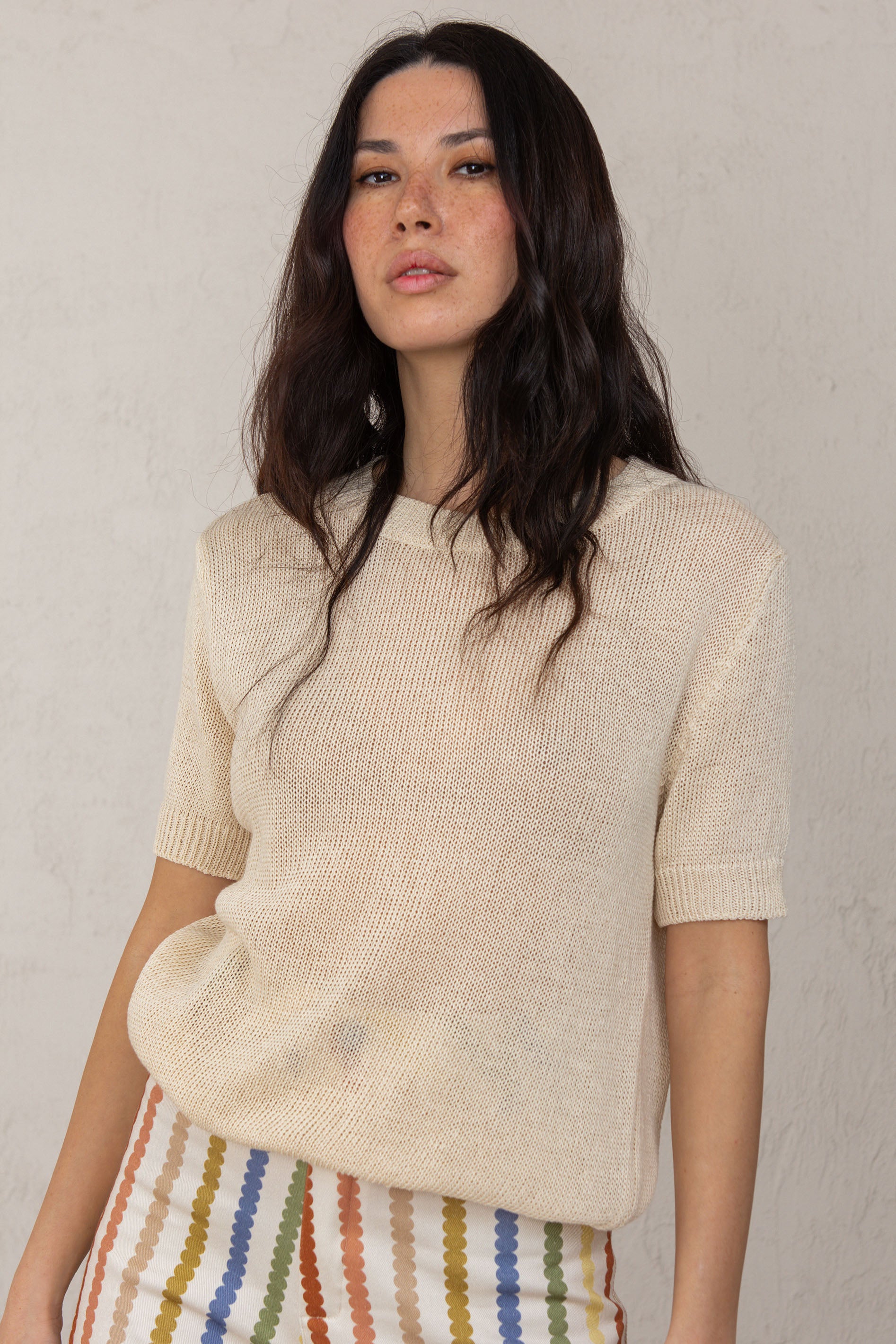 JERSEY FLORA // BEIGE