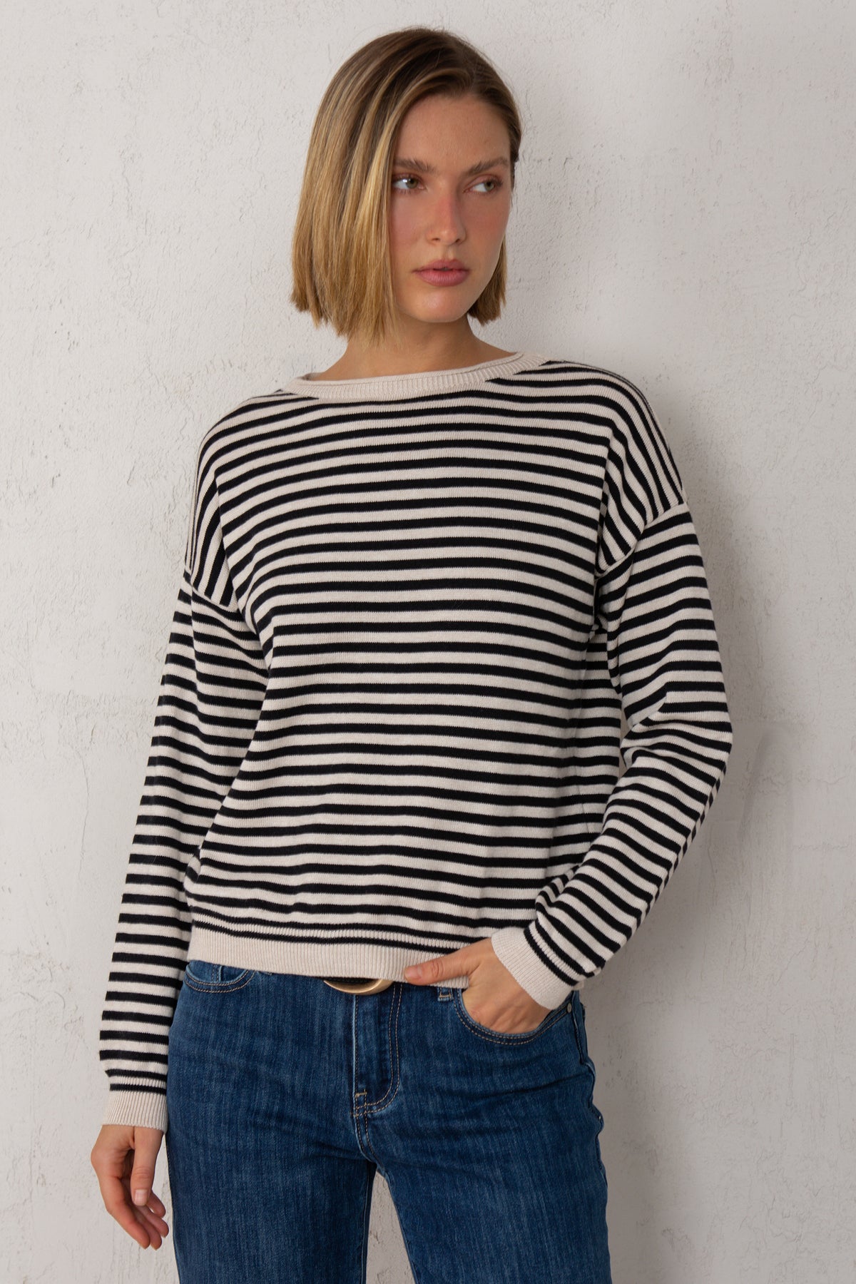 JERSEY GRETA // RAYAS NEGRO