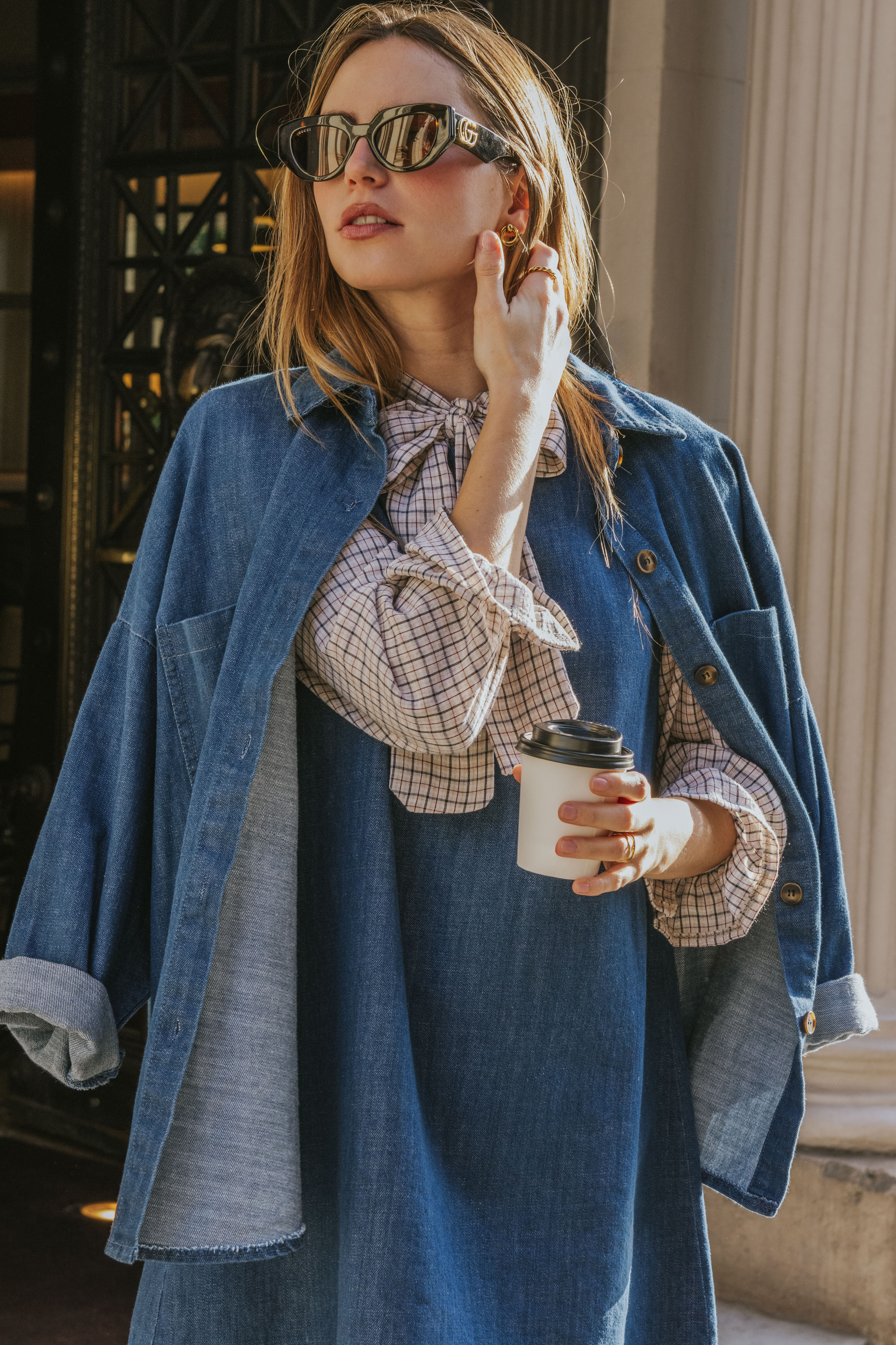 CHAQUETA CELIA // DENIM MEDIO