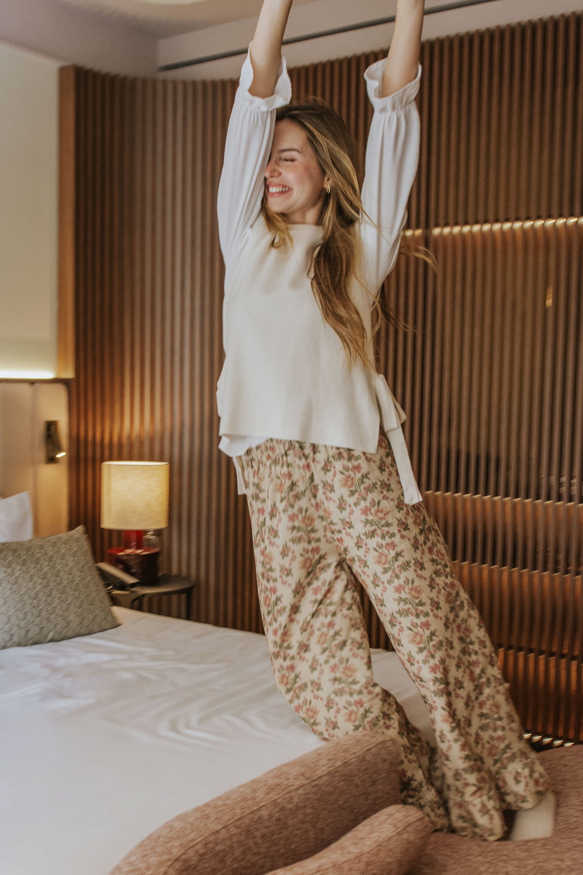 PANTALÓN CHLOE // FLORES ROSA