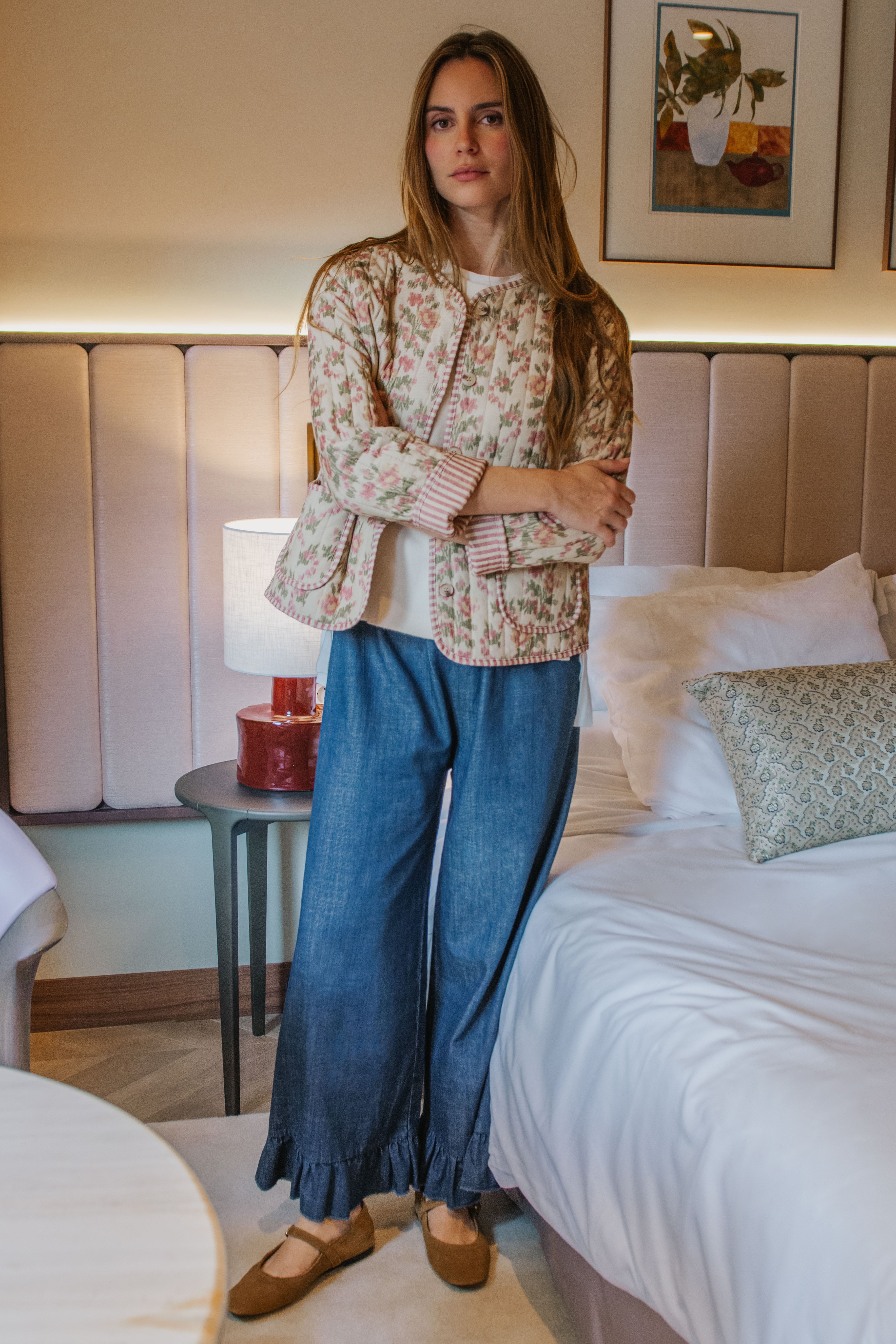 CHAQUETA BEA // FLORES ROSA