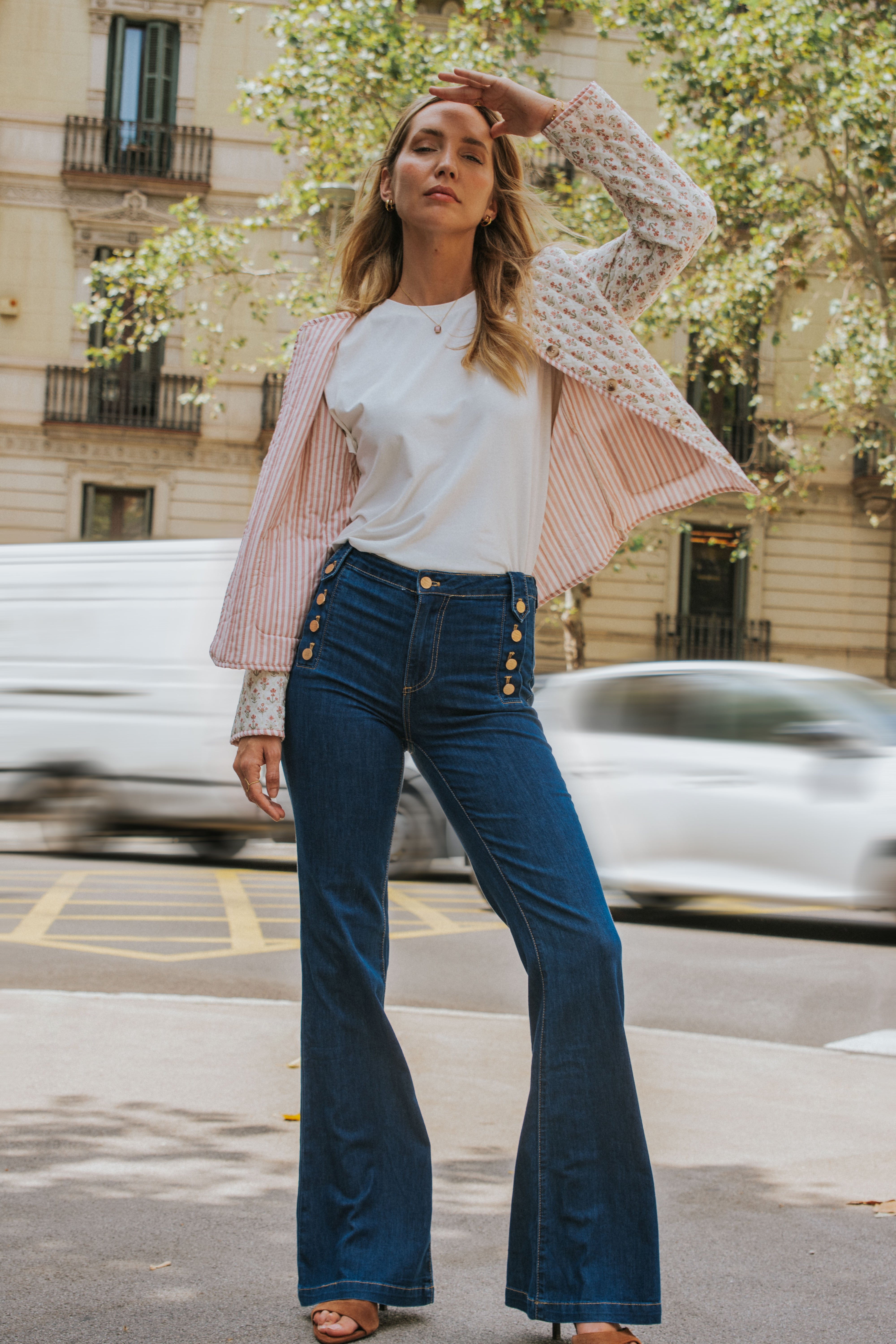 CHAQUETA BEA // FLORES ROSA