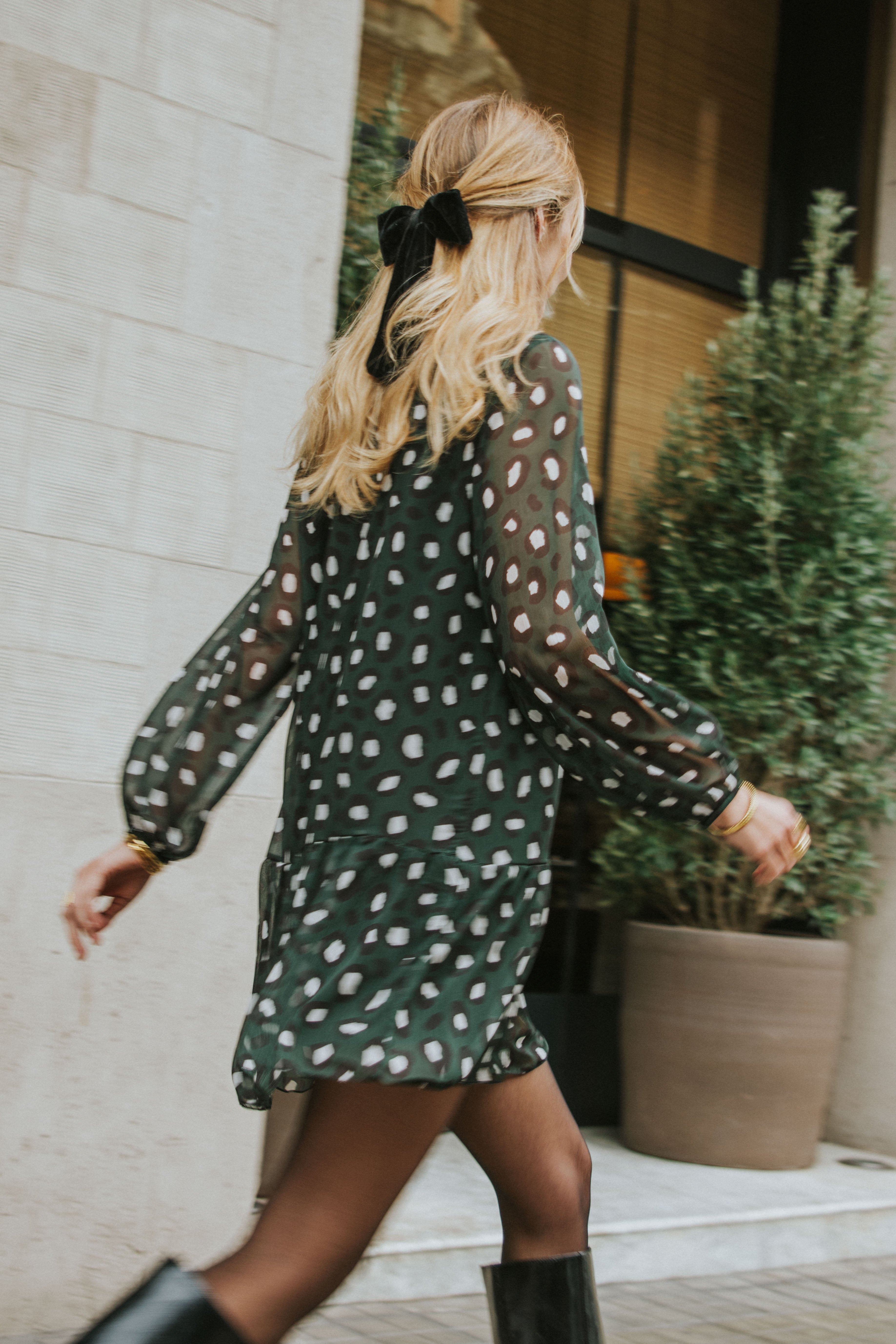 CAYETANA DRESS // GREEN PRINT