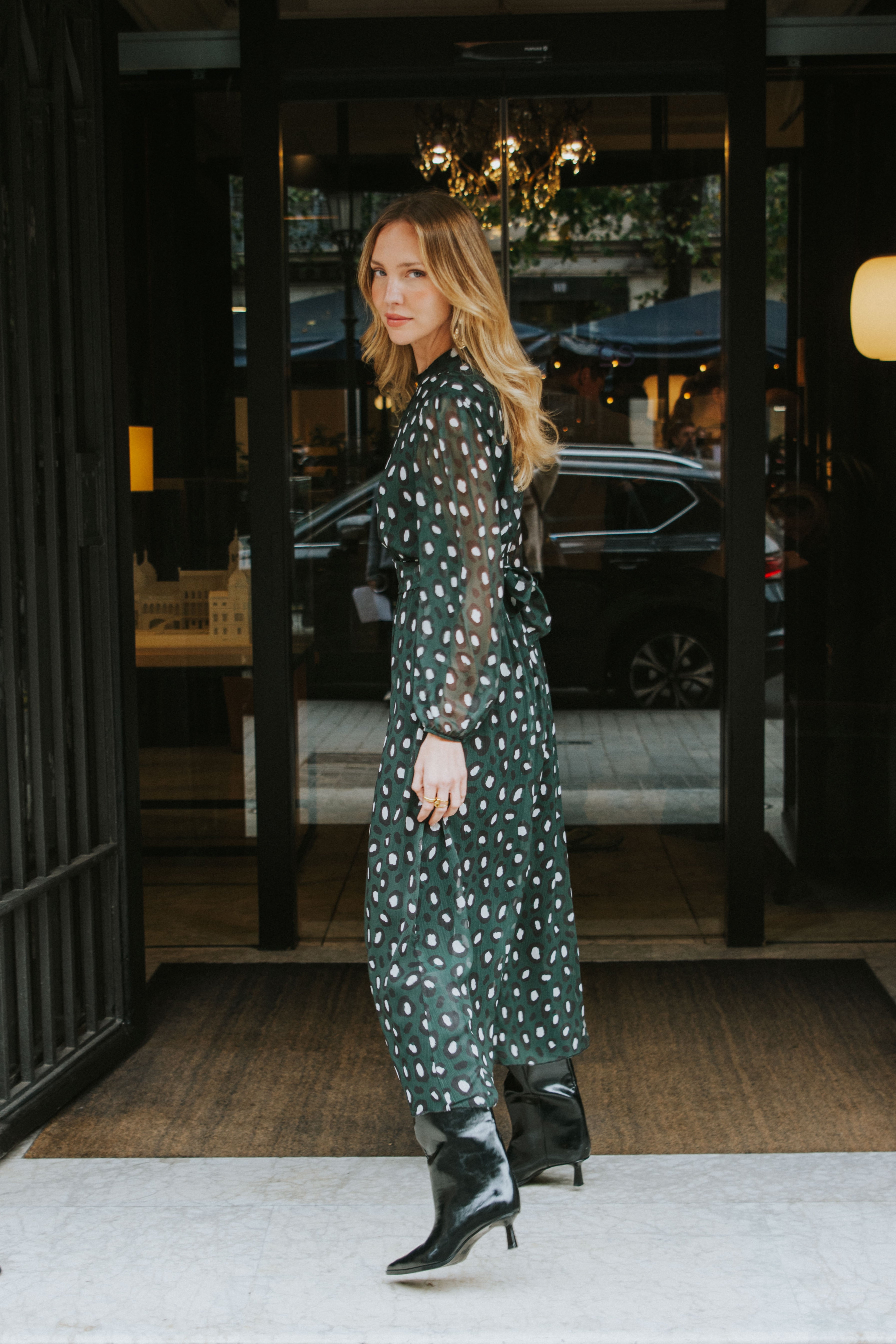 CARLOTA DRESS // GREEN PRINT