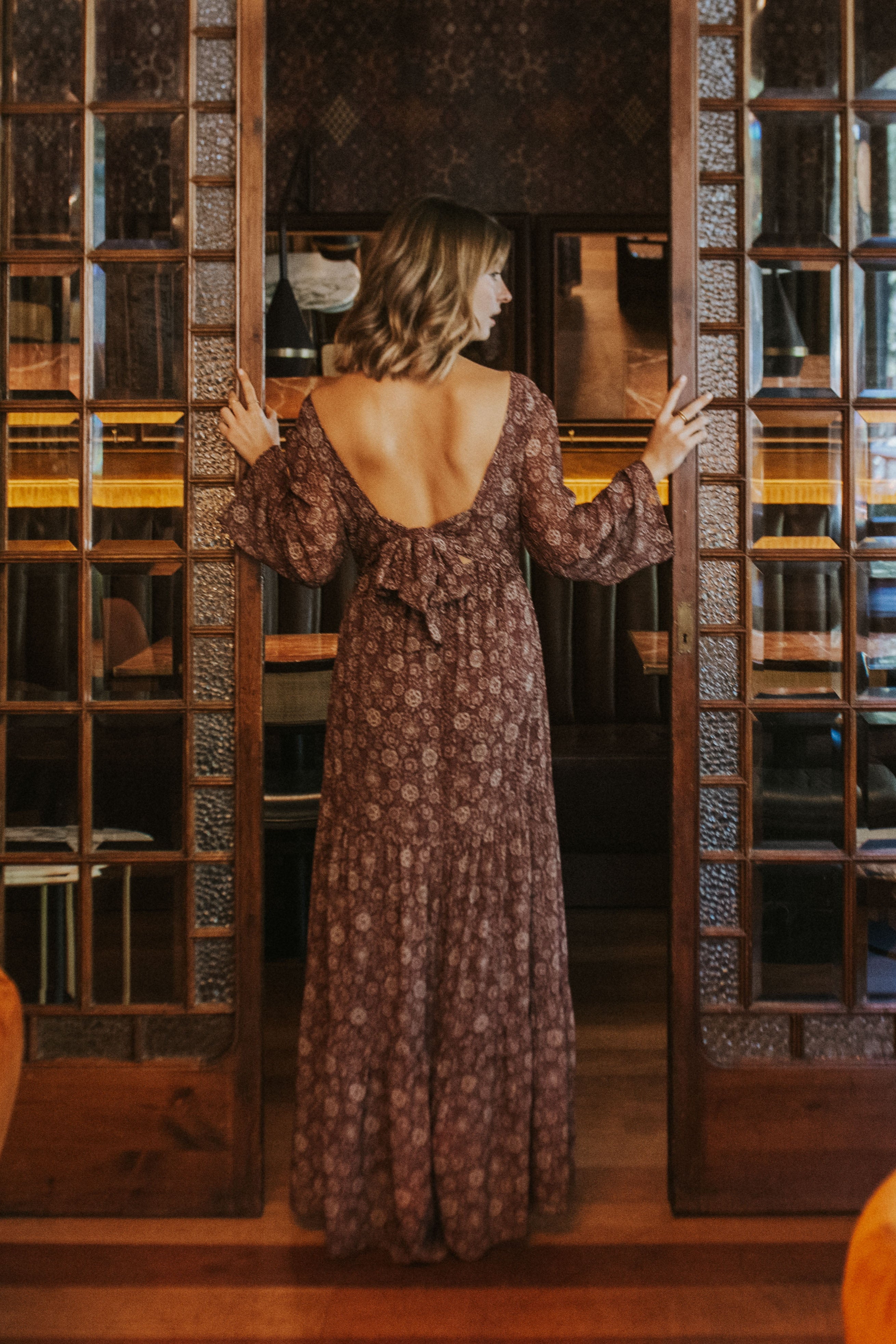 VESTIDO ALEJANDRA // GRANATE