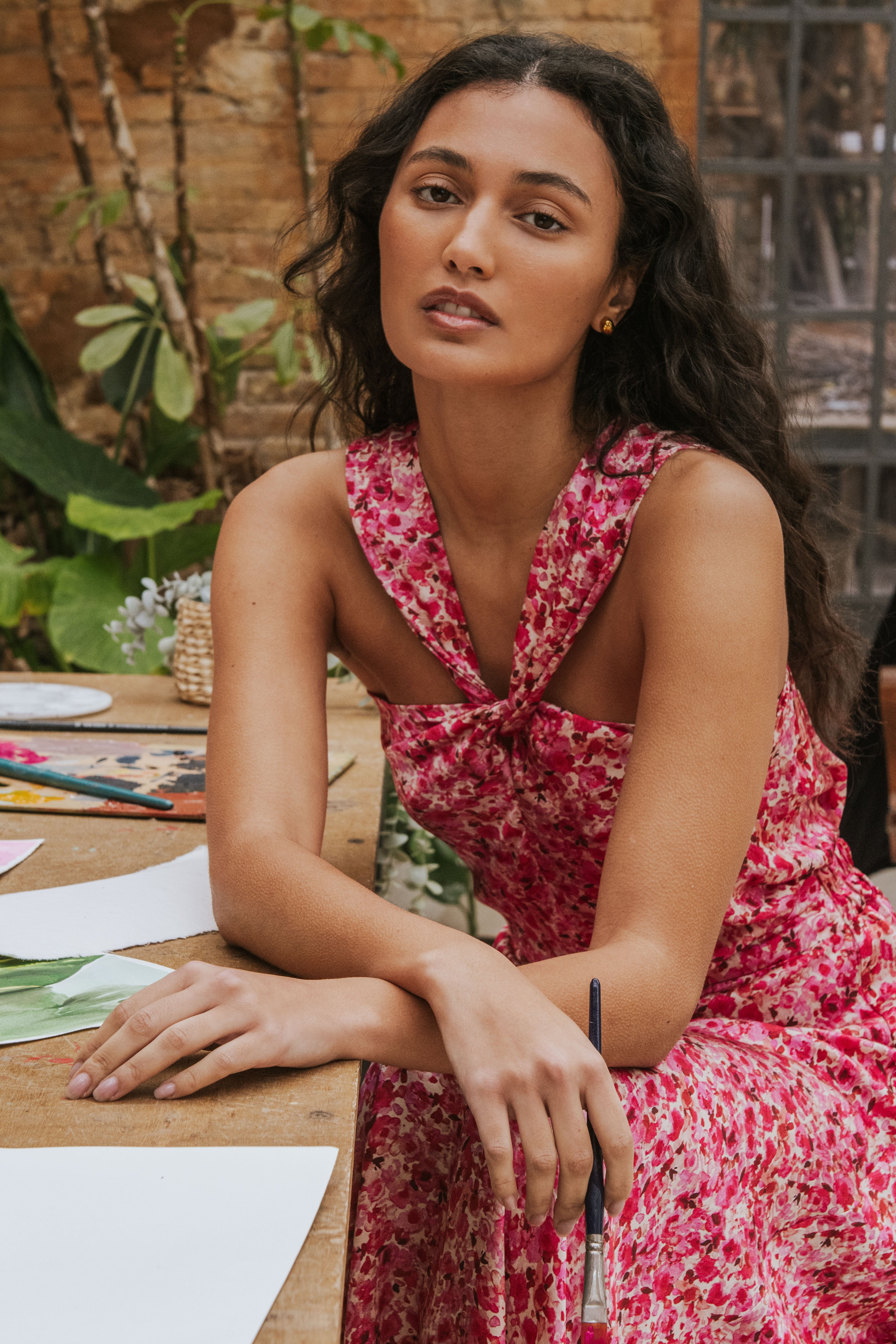 TOP NOELIA // AMAPOLA ROSA