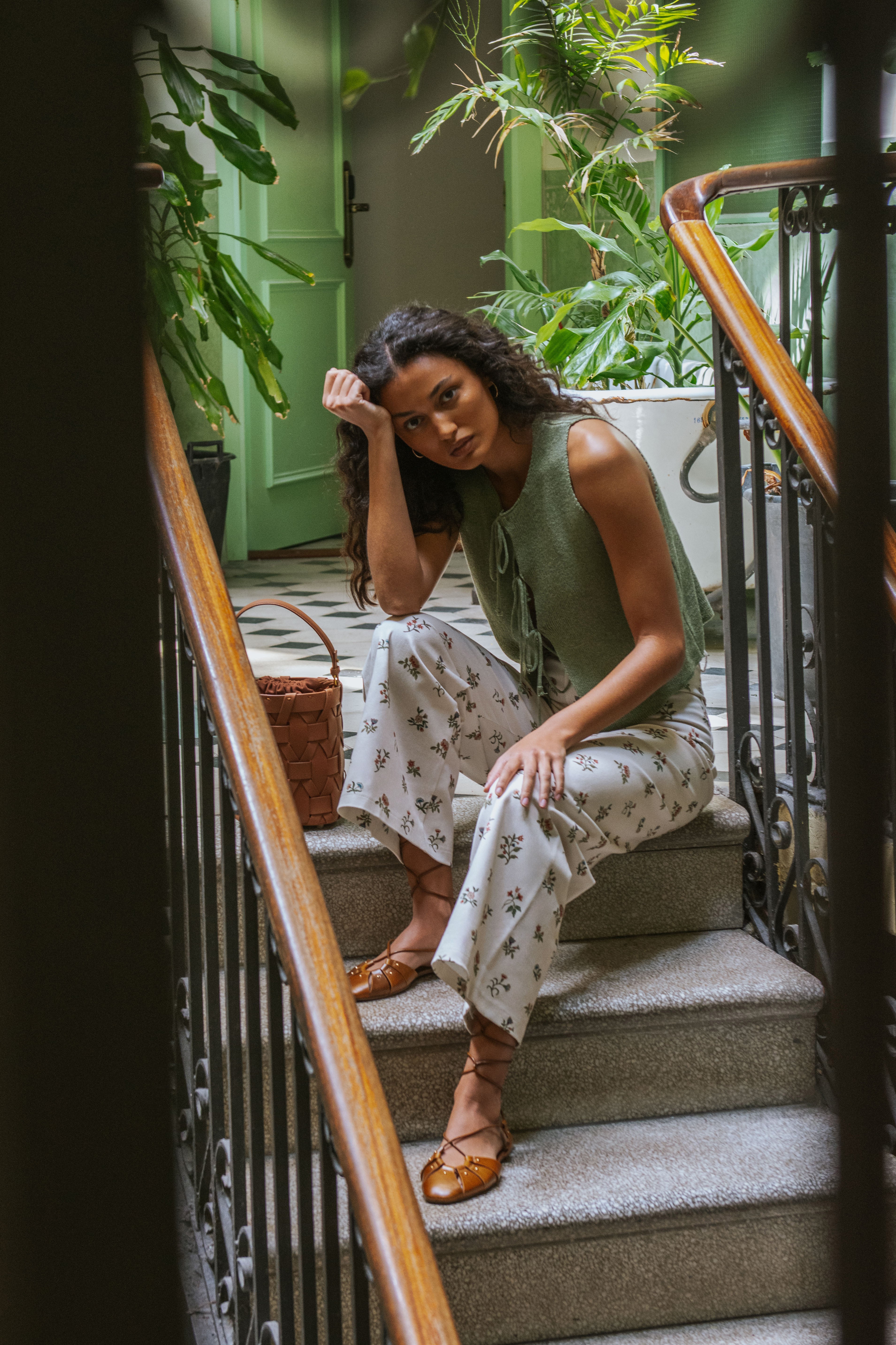 MARIA VEST // GREEN