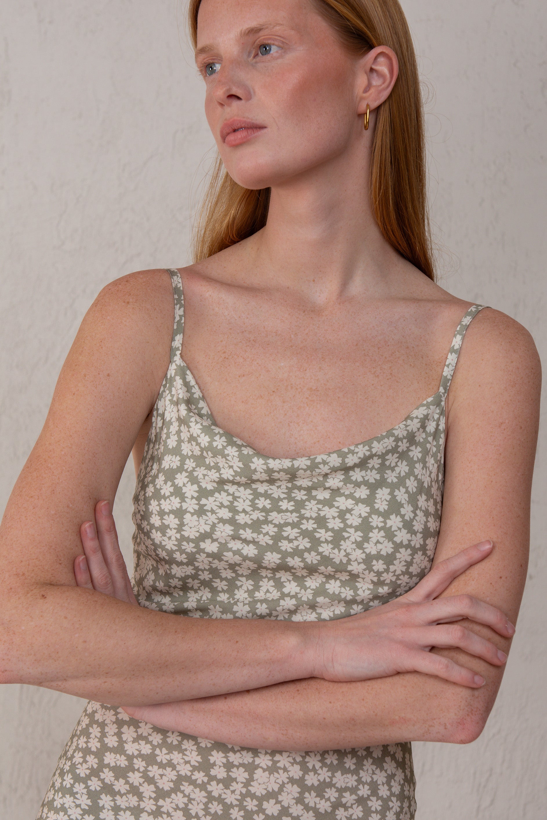 VESTIDO OLIVIA // FLORES MINI VERDE