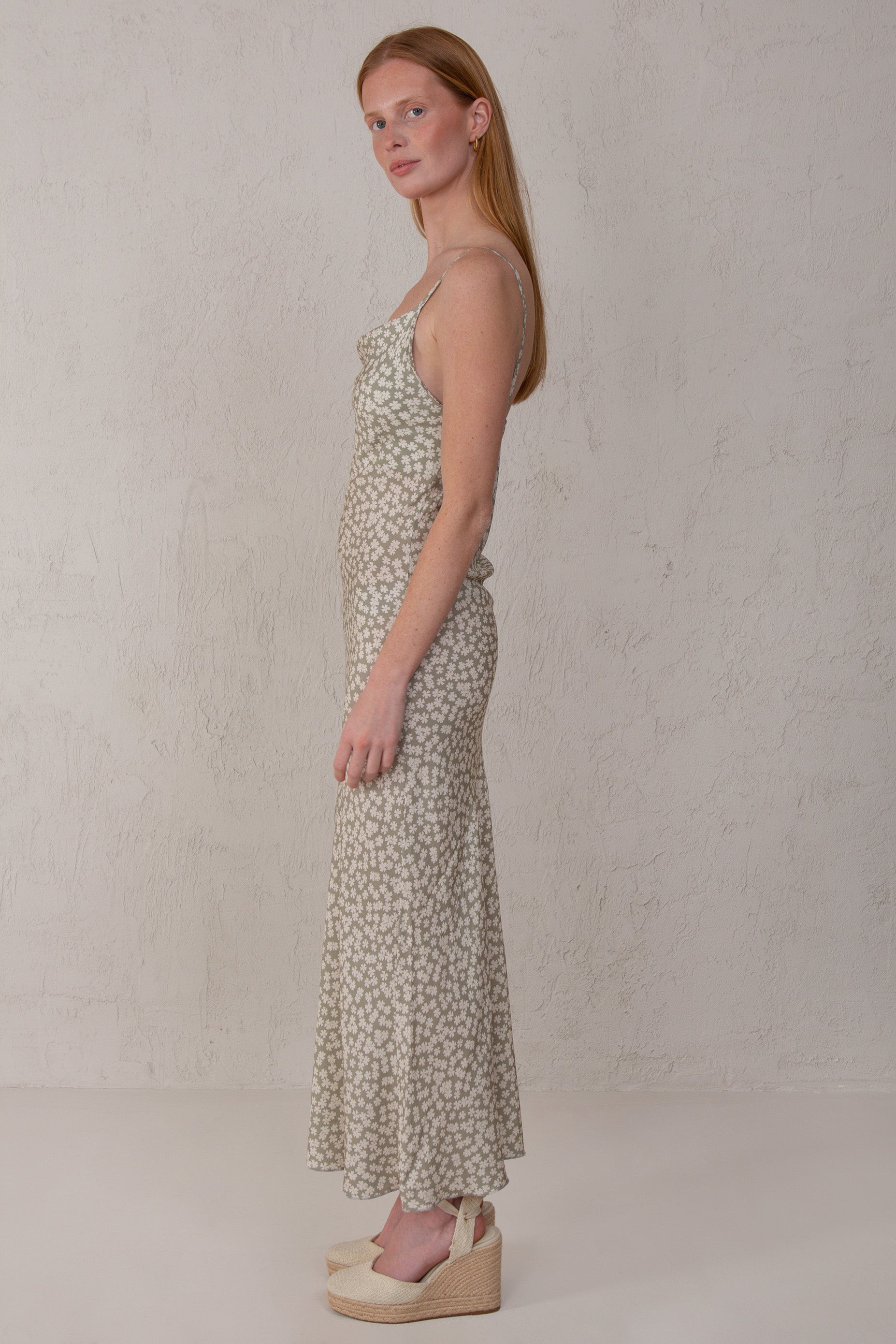 ROBE OLIVIA // MINI FLEURS VERTES