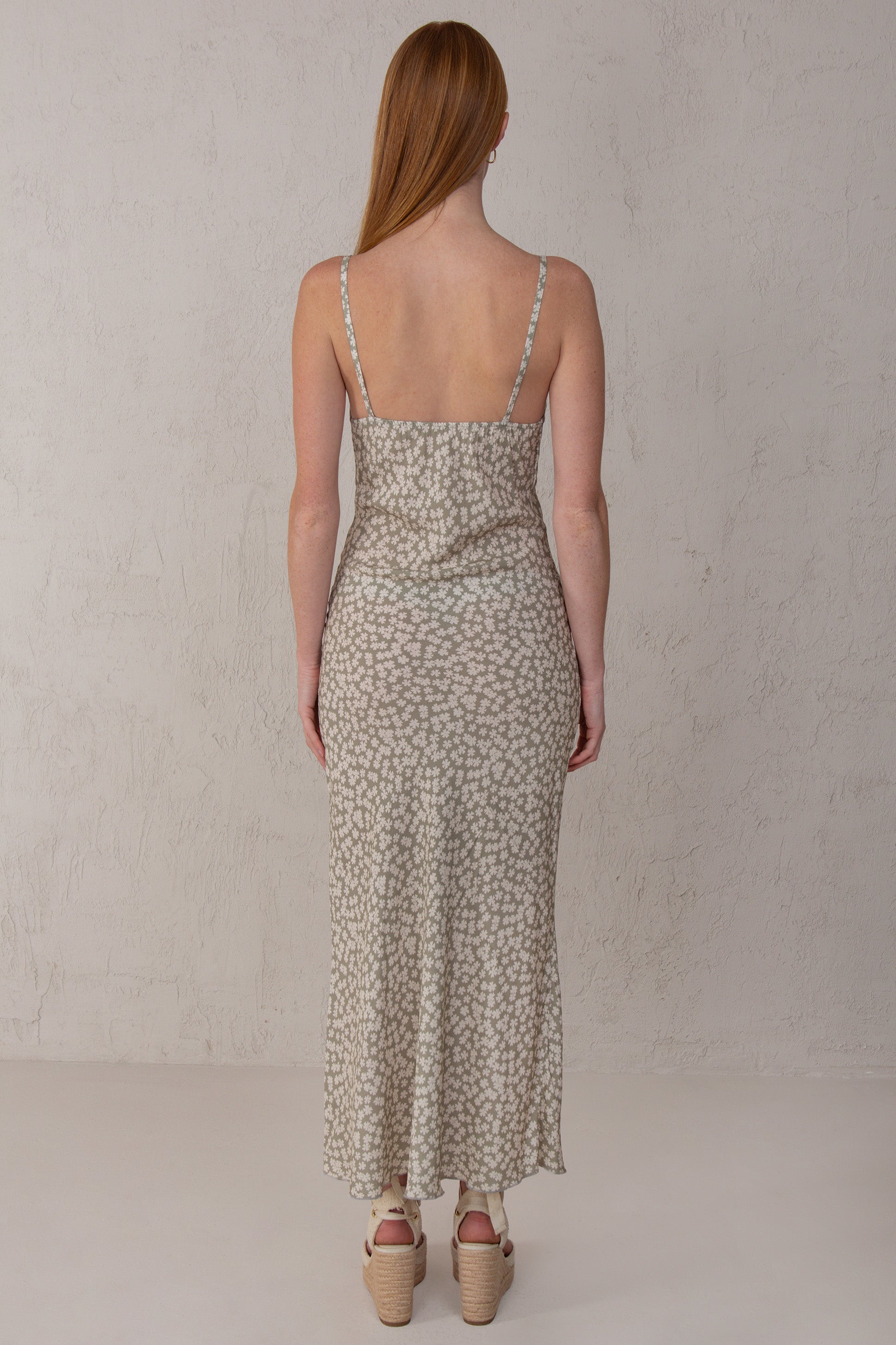 ROBE OLIVIA // MINI FLEURS VERTES