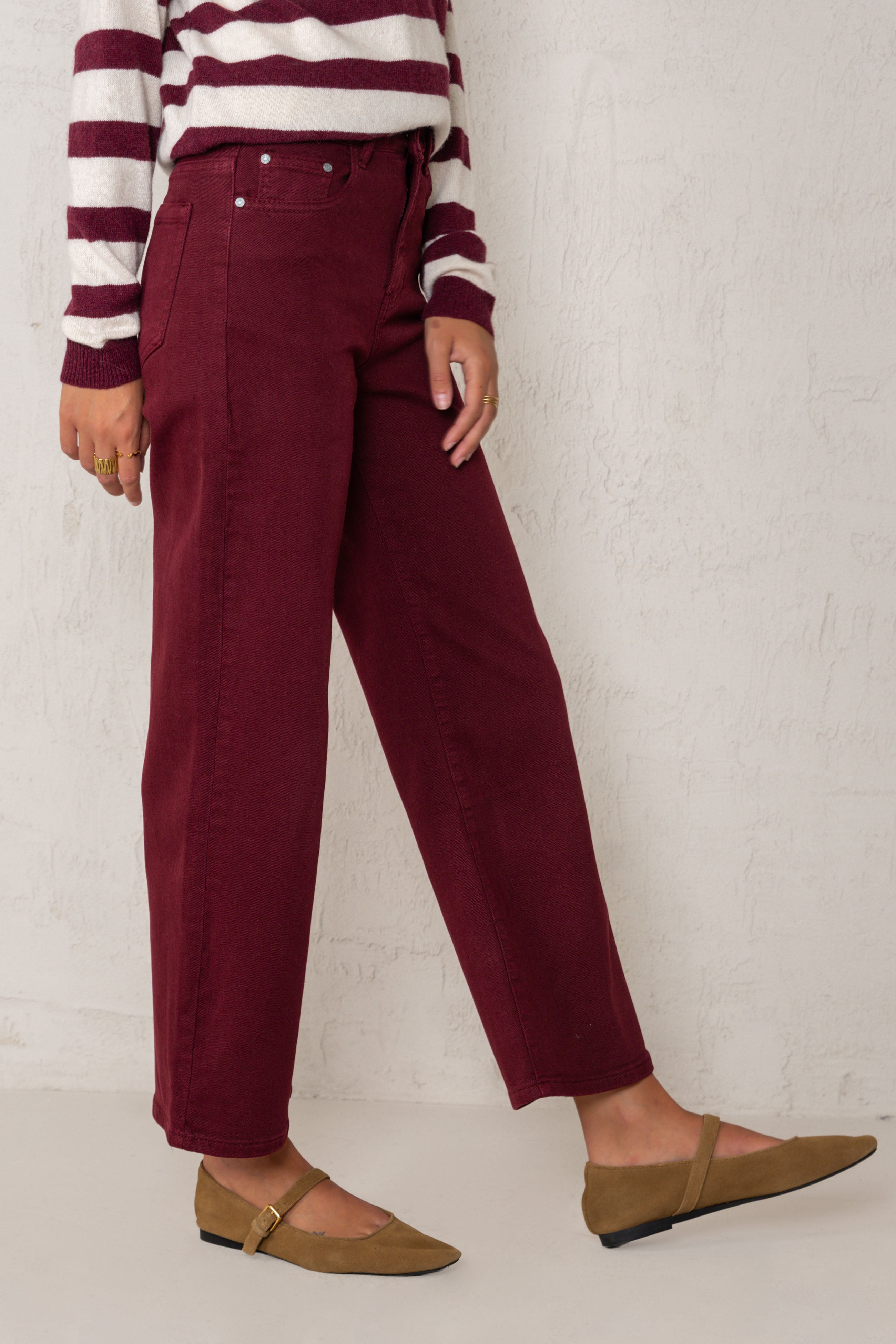 PANTALÓN CAROL // GRANATE