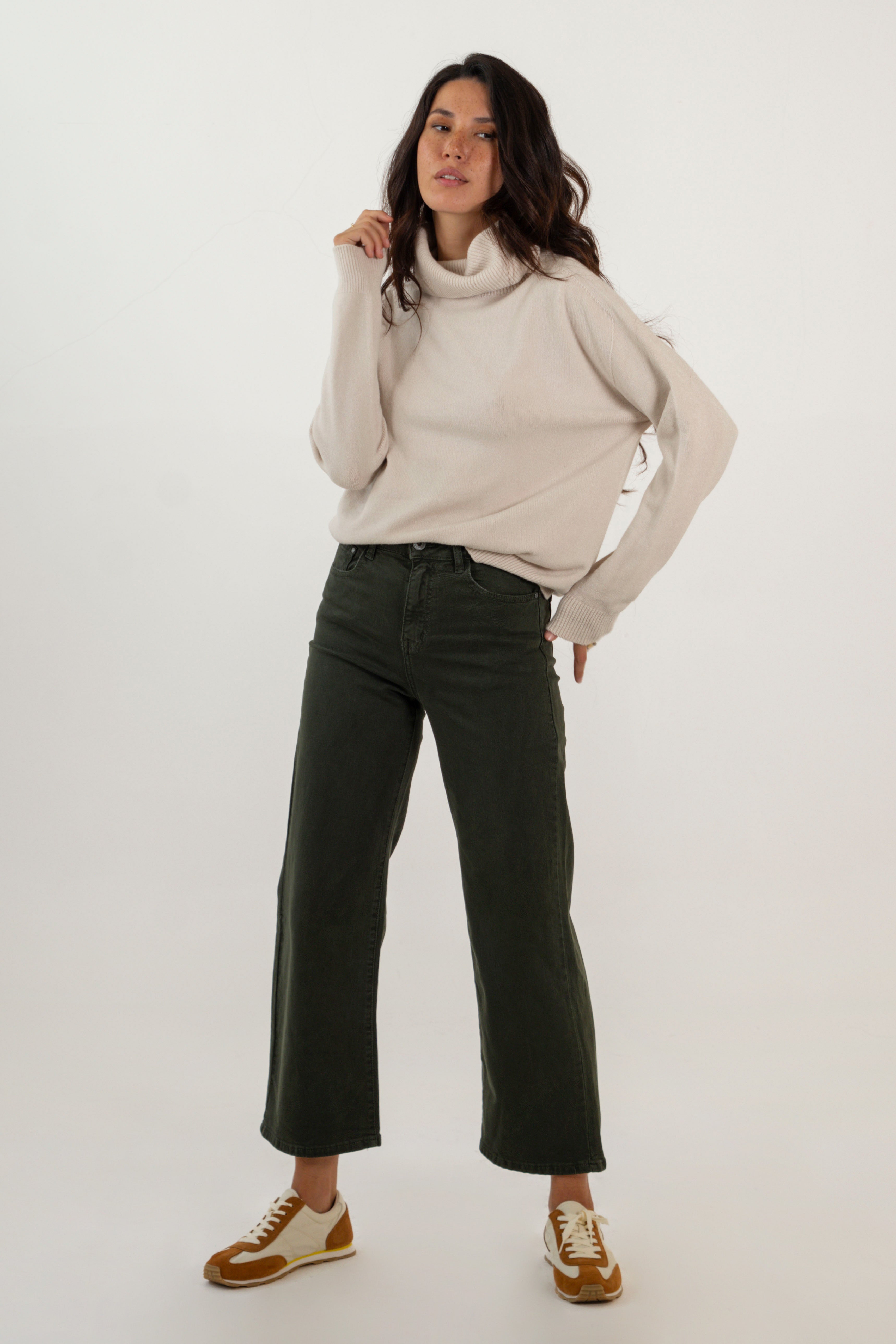 CAROL PANTS // MILITARY GREEN