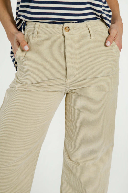 SOFÍA PANTS // BEIGE CORDUROY image 1