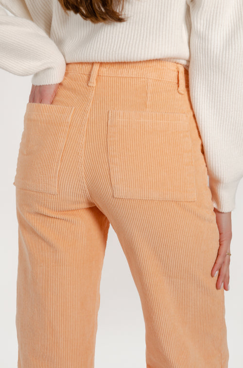 SOFÍA PANTS // PEACH CORDUROY image 1