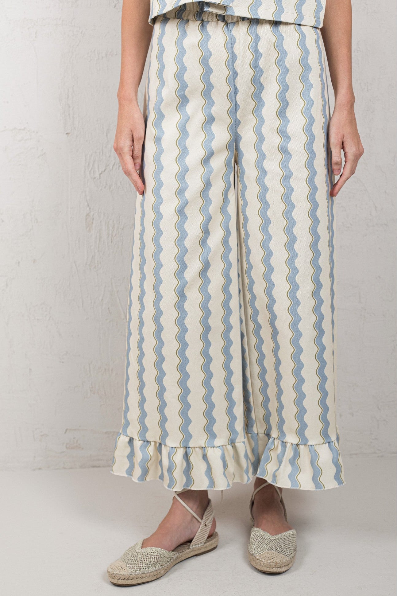PANTALÓN CHLOE // OLAS AZUL CIELO