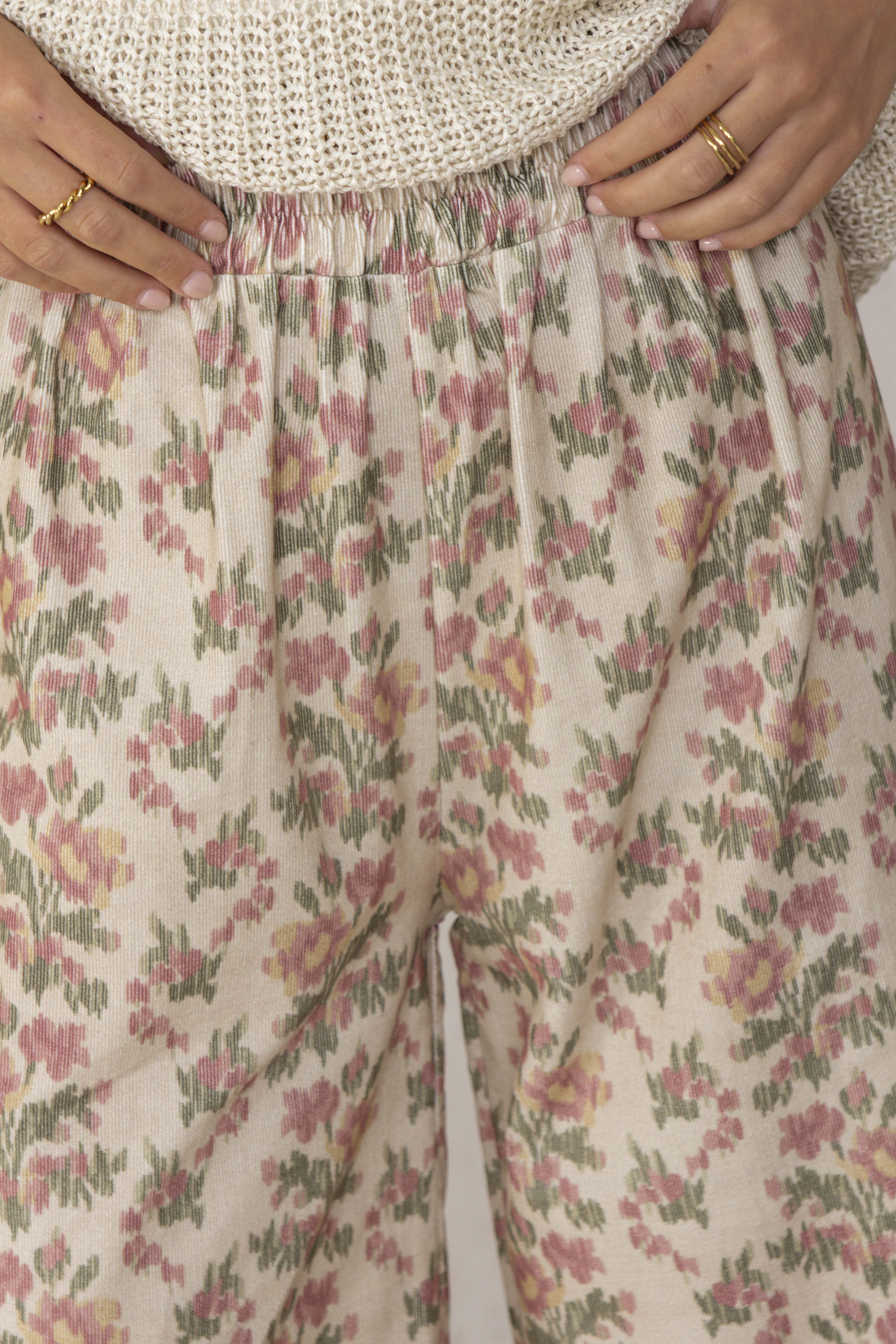 PANTALÓN CHLOE // FLORES ROSA