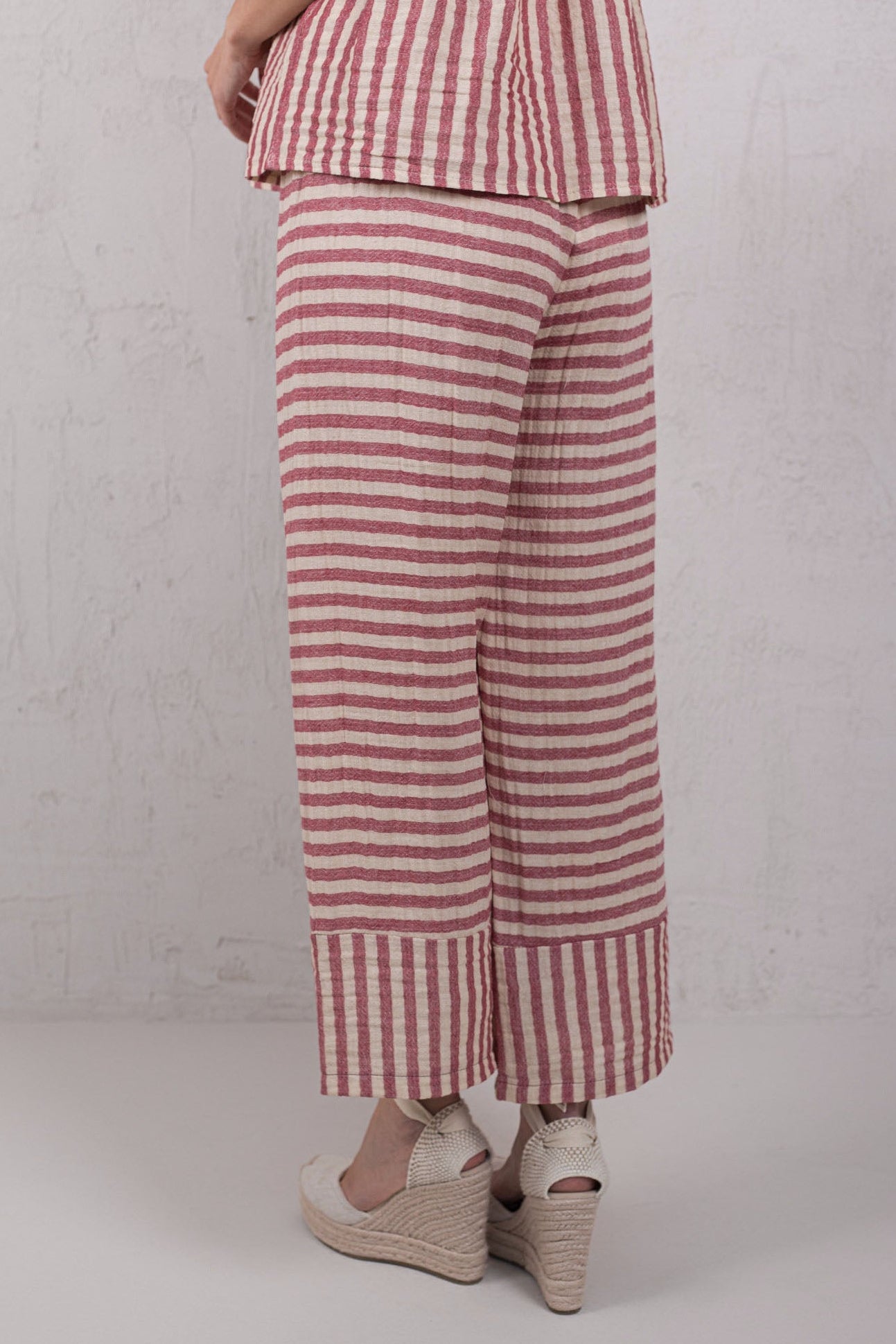 PANTALÓN JULIA // RAYAS GRANATE