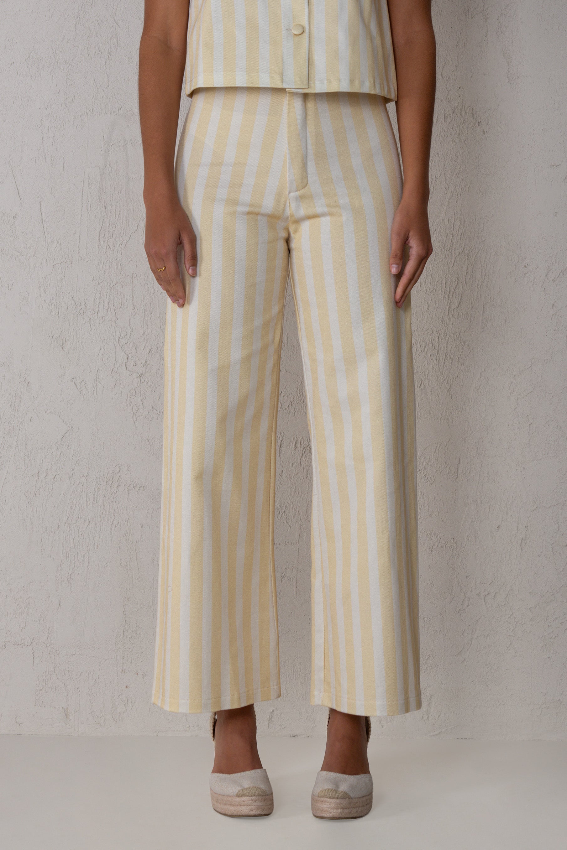 PANTALÓN PAULA // RAYAS AMARILLO