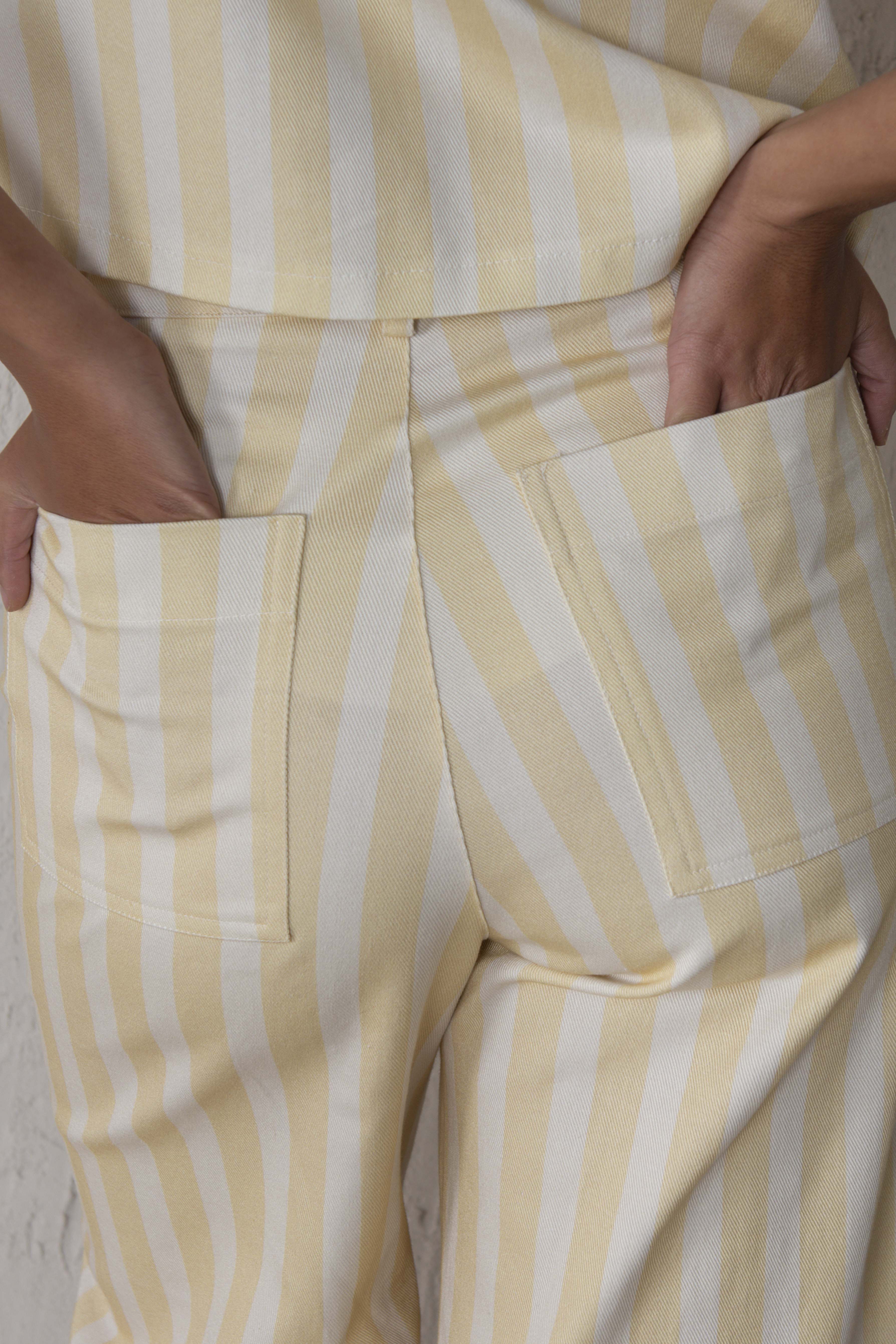 PANTALÓN PAULA // RAYAS AMARILLO