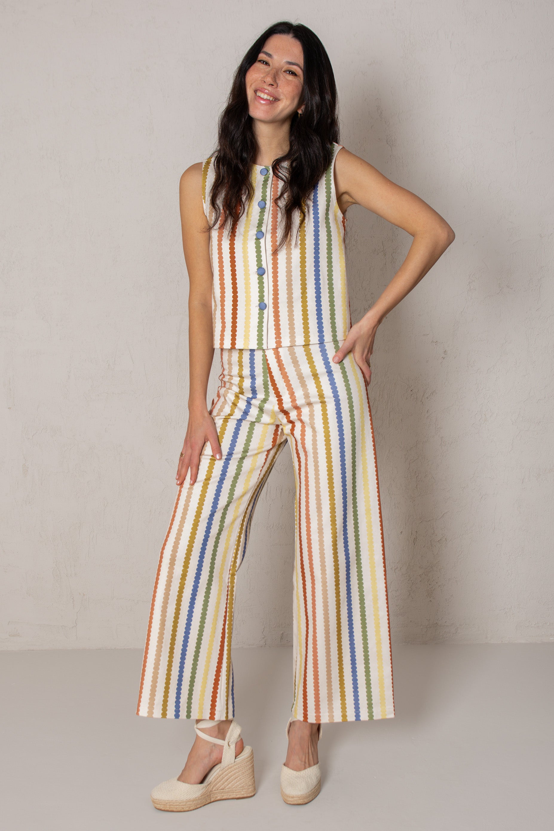 PANTALÓN PAULA // RAYAS DE COLORES