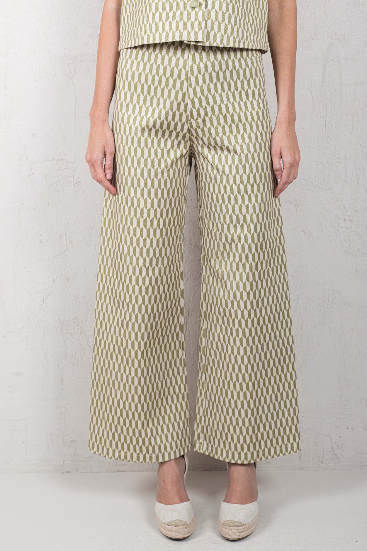 PANTALÓN PAULA // ROMBOS VERDES