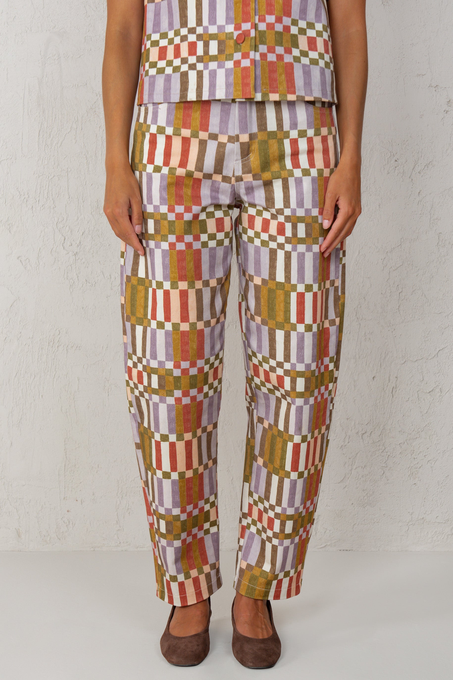 PANTALÓN GRETA // CUADROS VERDE
