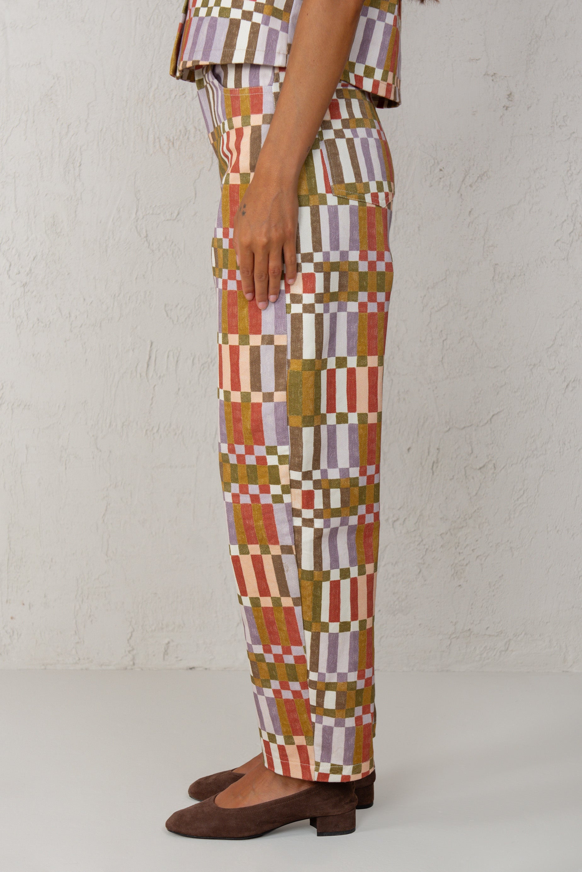 PANTALÓN GRETA // CUADROS VERDE