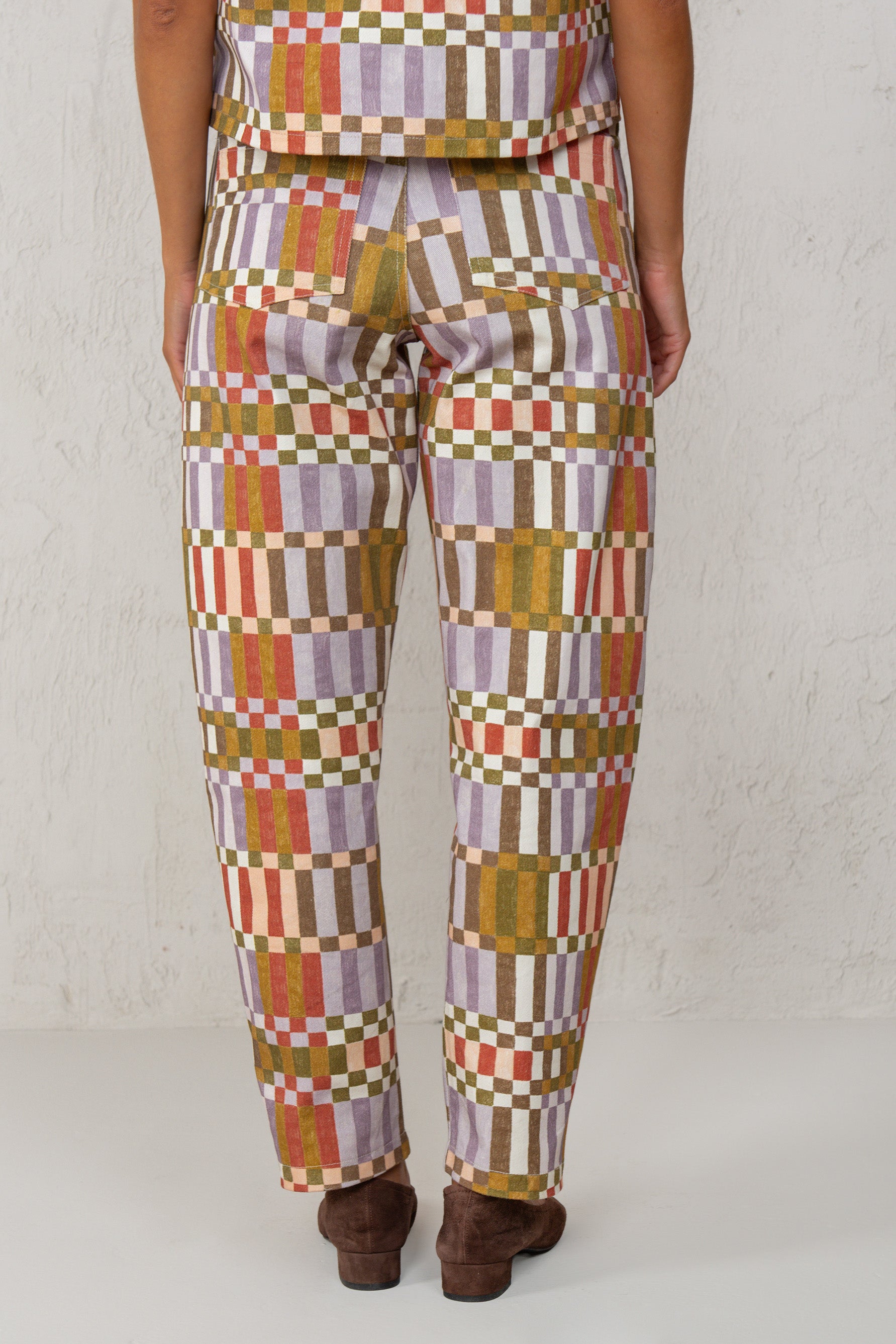 PANTALÓN GRETA // CUADROS VERDE