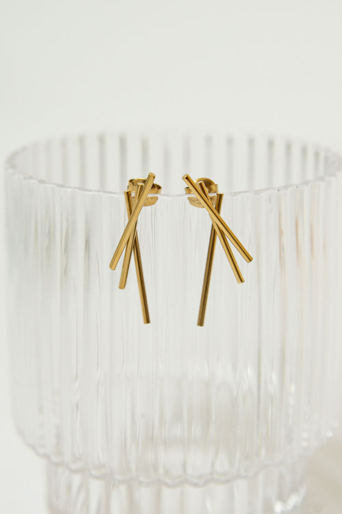 ABSTRACT LINES EARRINGS image 1