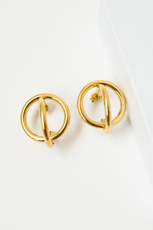 INTERTWINED CIRCLES EARRINGS image 1