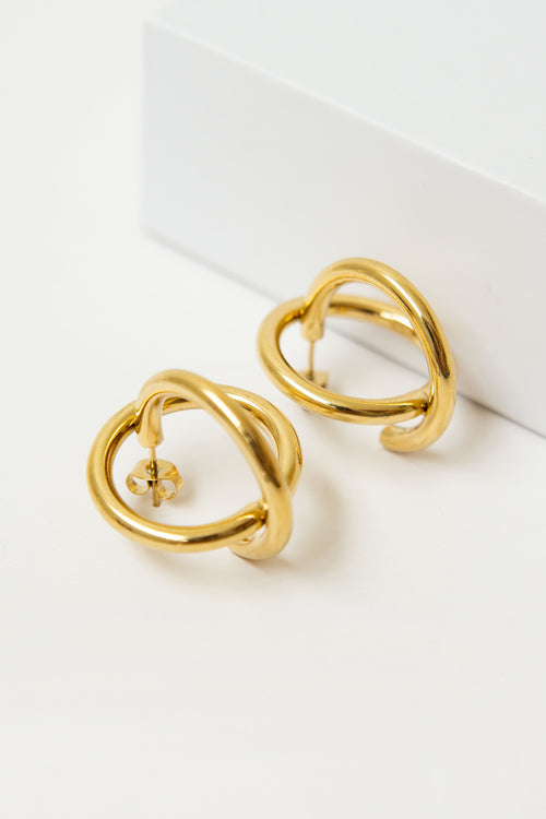 INTERTWINED CIRCLES EARRINGS image 1