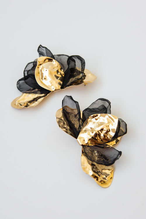 PENDIENTES MAGNOLIA // NEGRO image 1