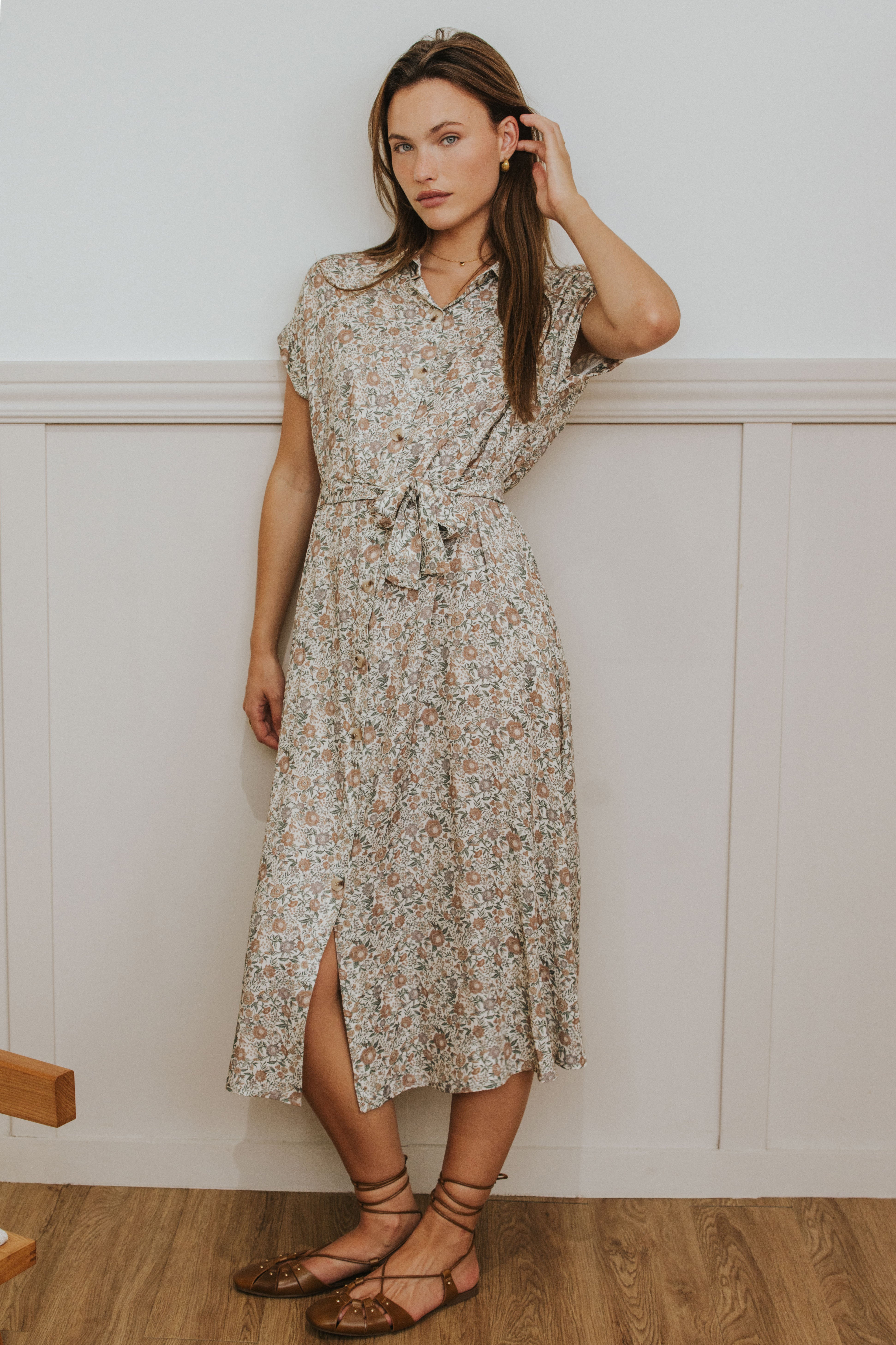 VESTIDO CAROL // FLORES CRUDO