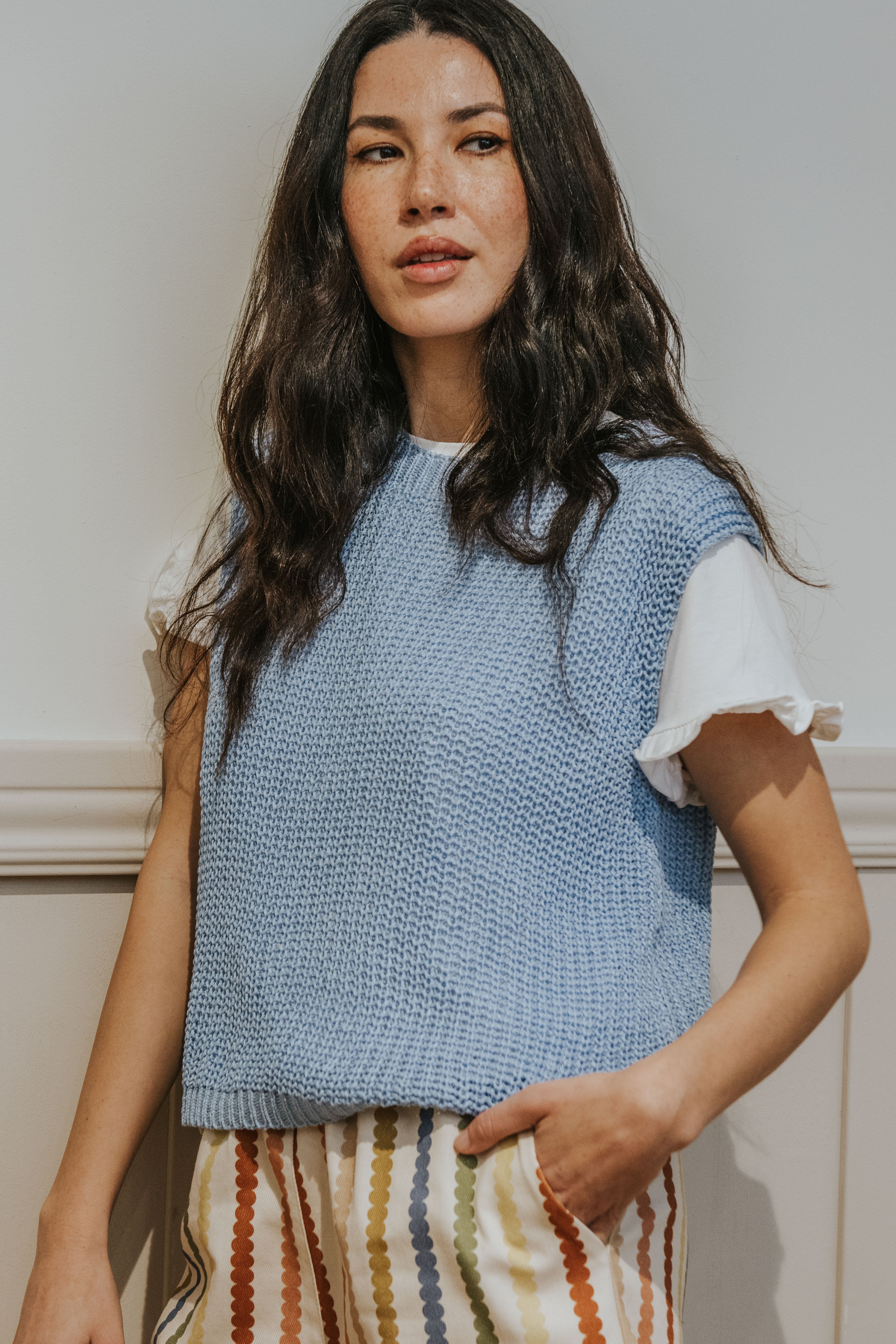 SEA VEST // BLUE